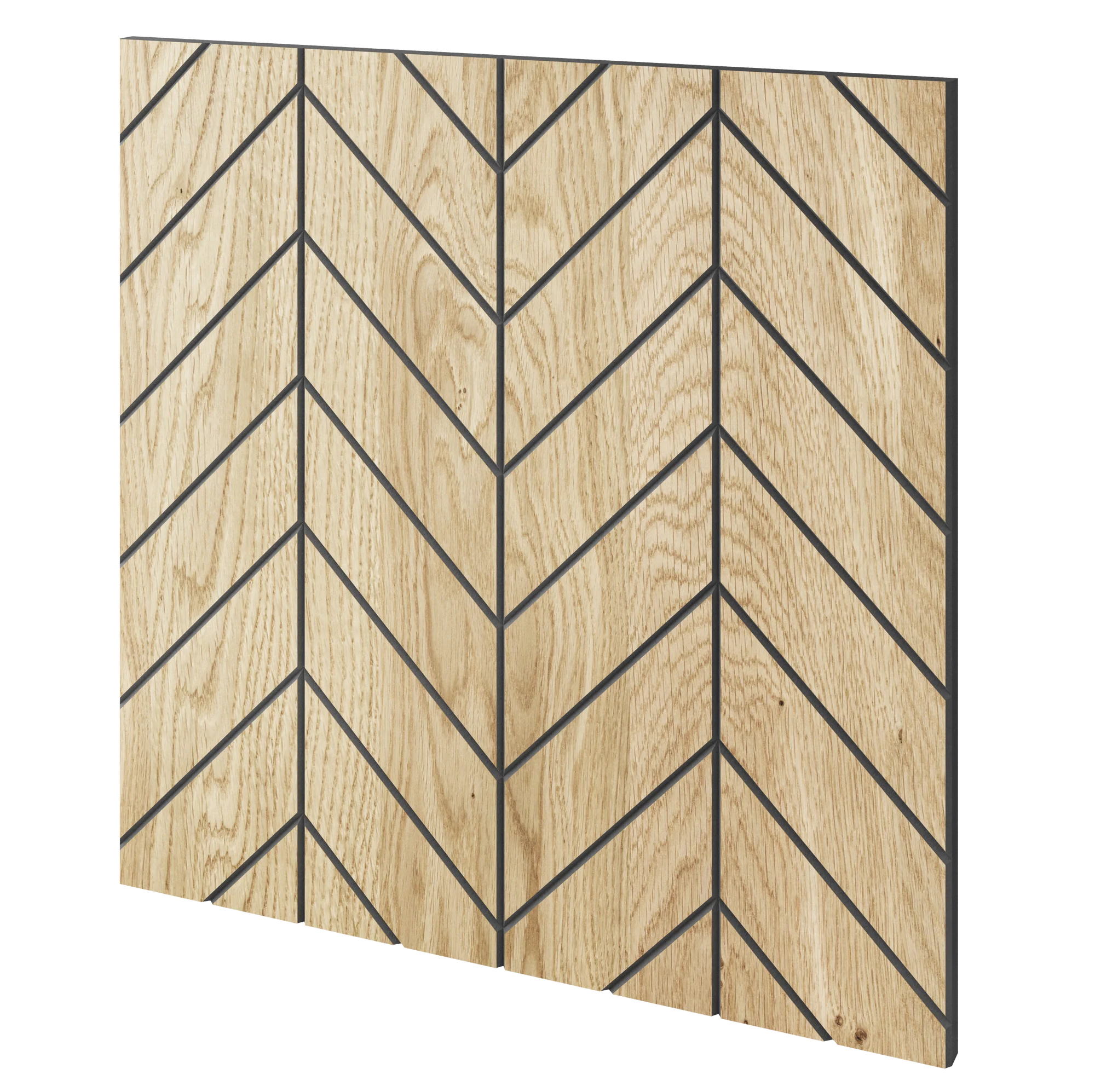 Gefräste Lamellenplatte 60x60