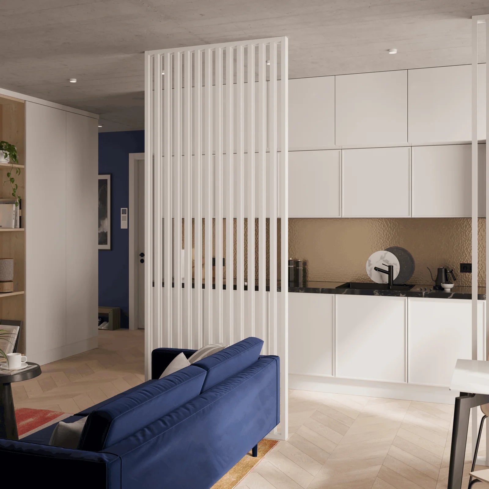 Lamellenwand Freistehend