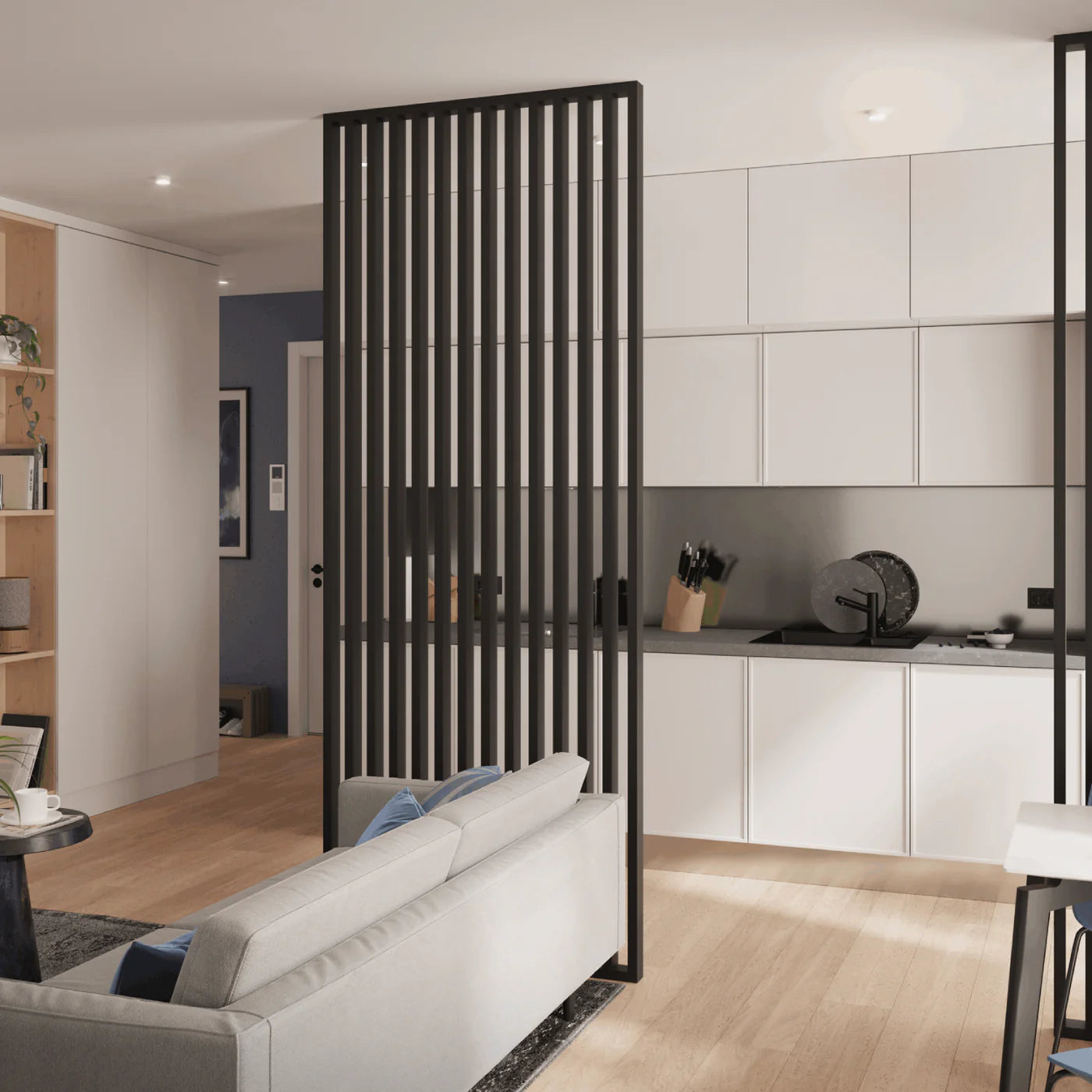 Lamellenwand Freistehend