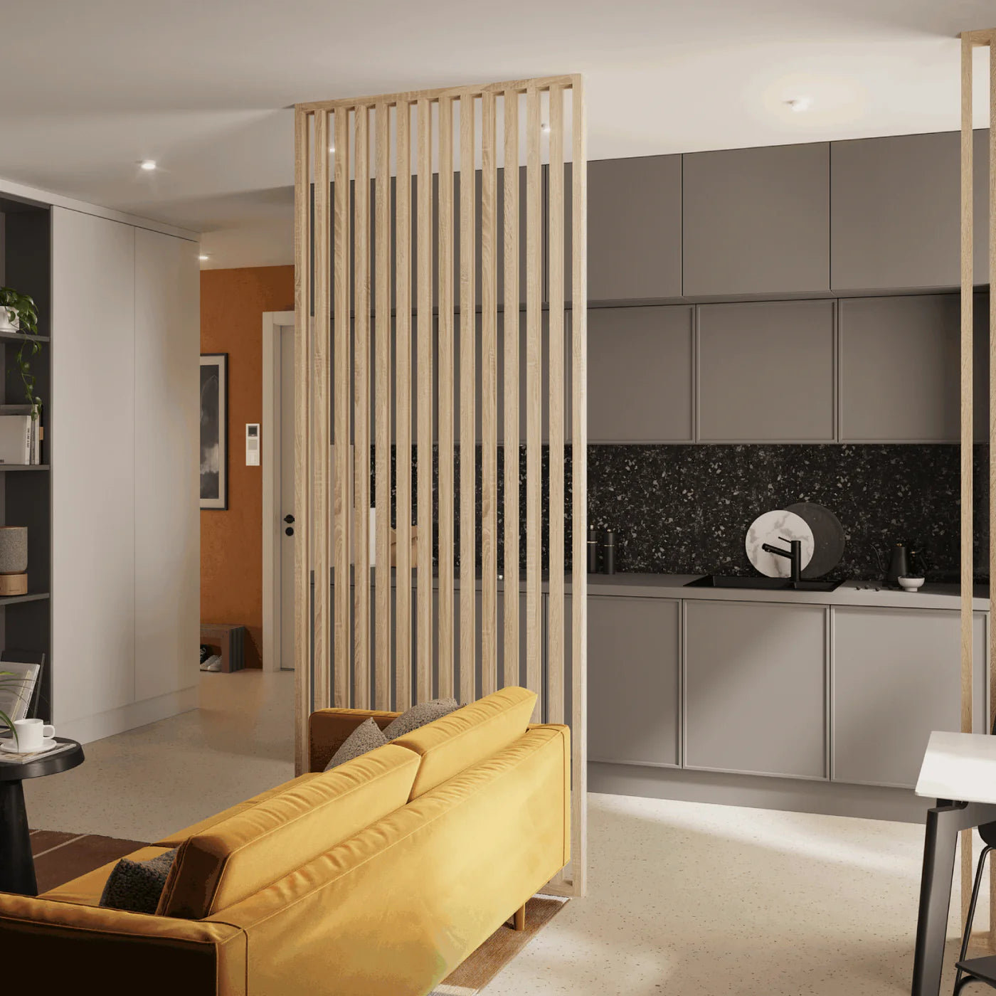 Lamellenwand Freistehend