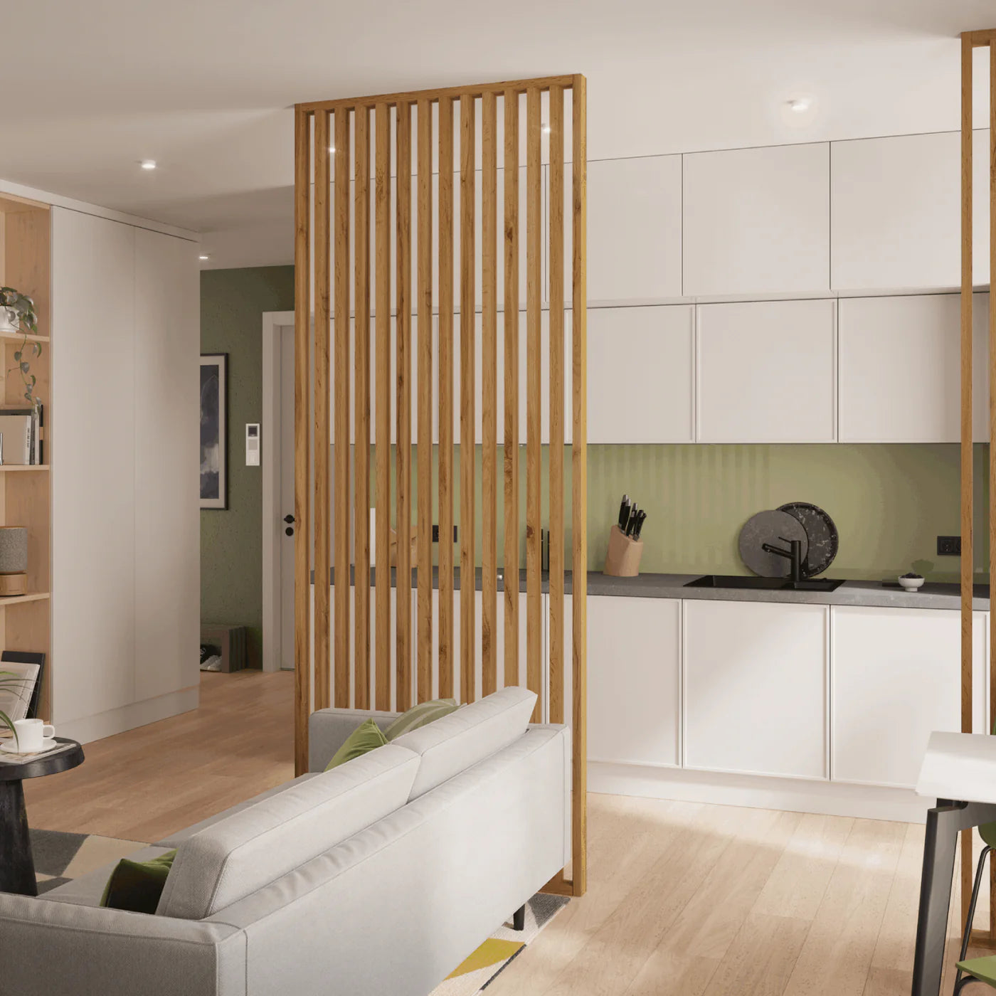 Lamellenwand Freistehend