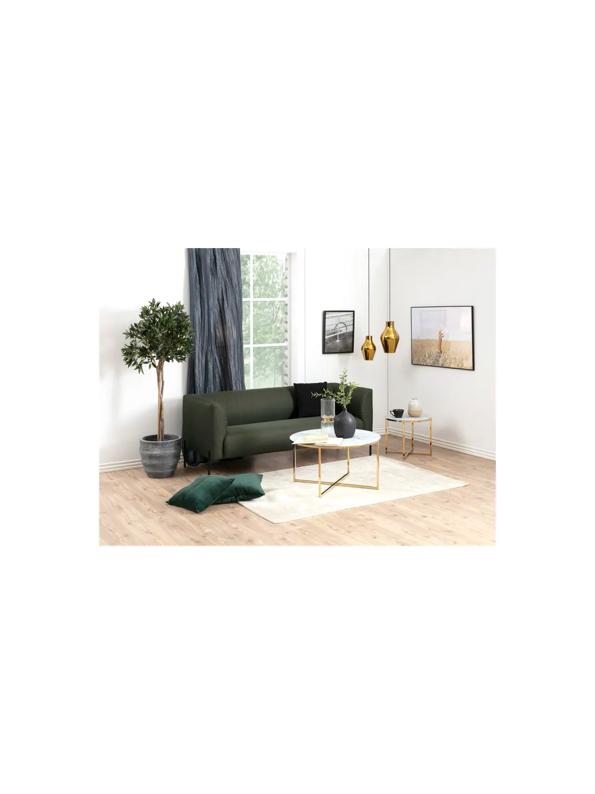 Alisma Couchtisch Marmor Weiss