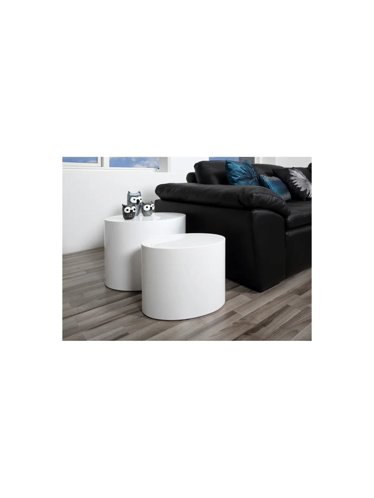 Mice Couchtisch Hochglanz Weiss PU Lackiert