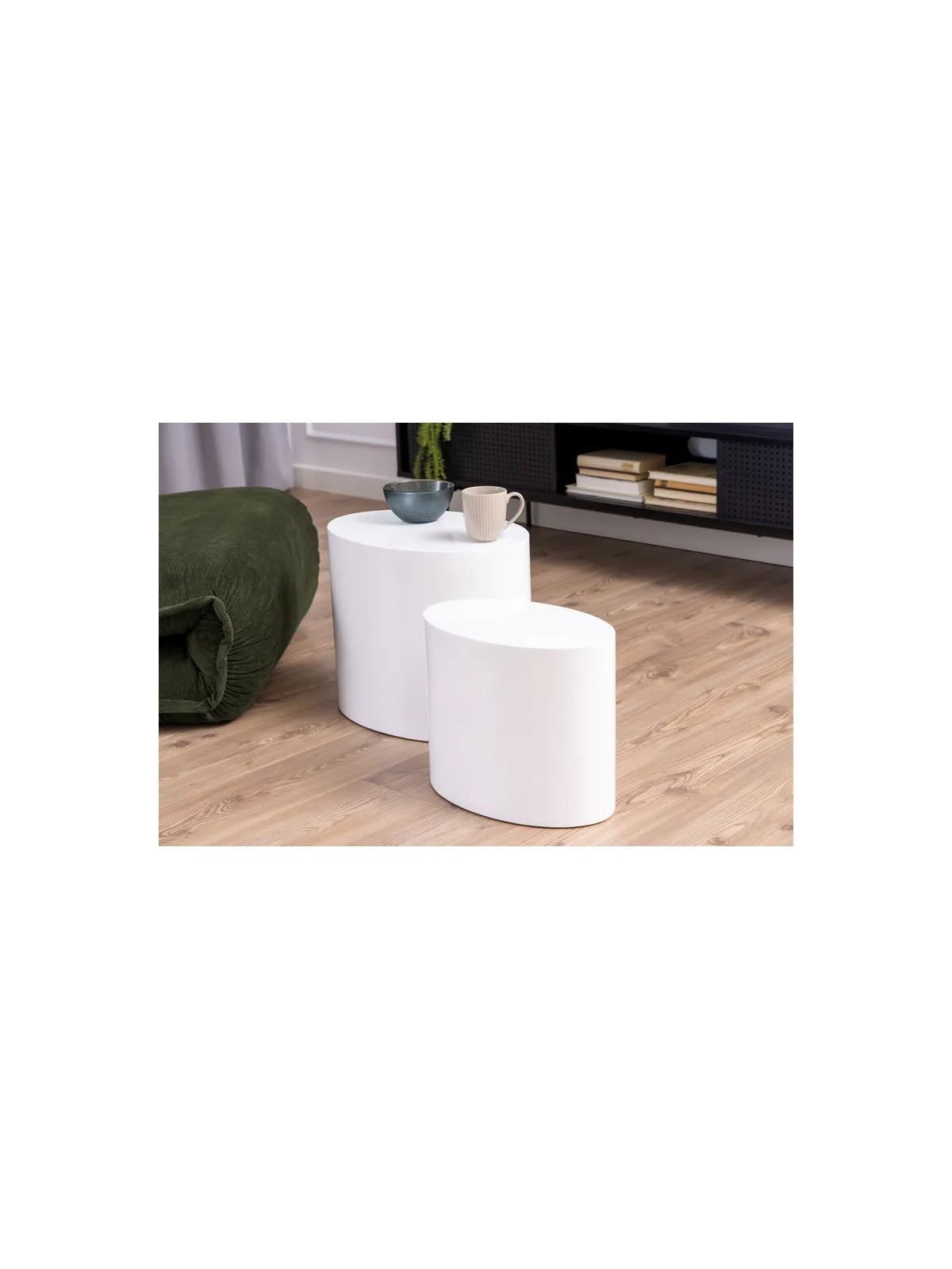 Mice Couchtisch Hochglanz Weiss PU Lackiert