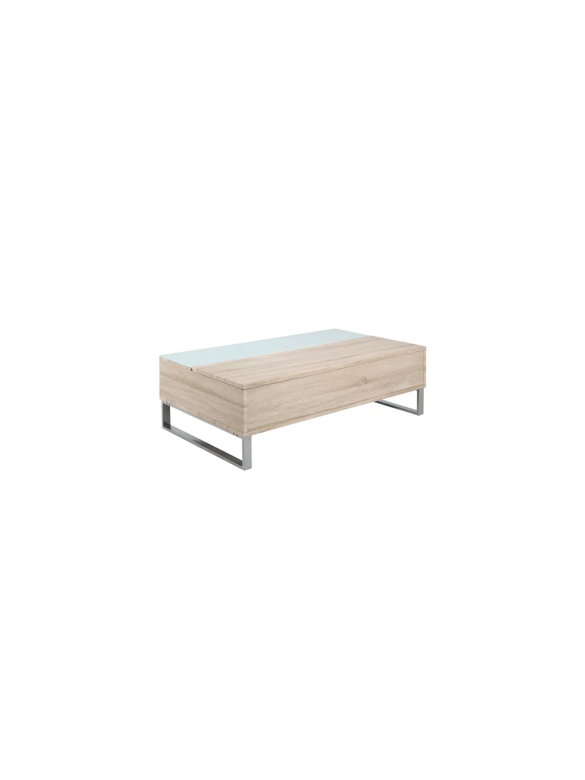 Azalea Couchtisch Weiss Gehärtetet Glas