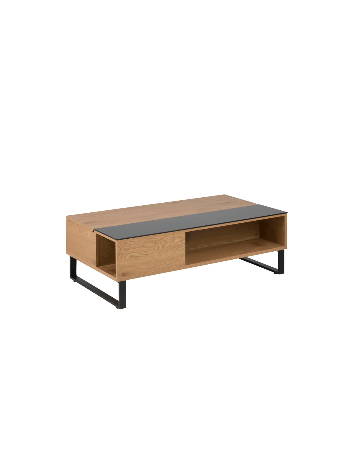 Azalea Couchtisch Schwarz Gehärtetet Glas