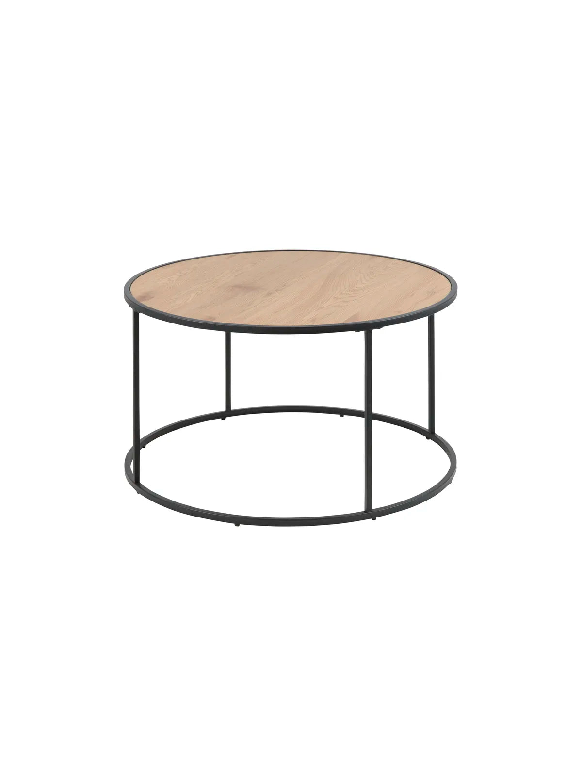 Runder Holz Couchtisch Seaford Wildeiche