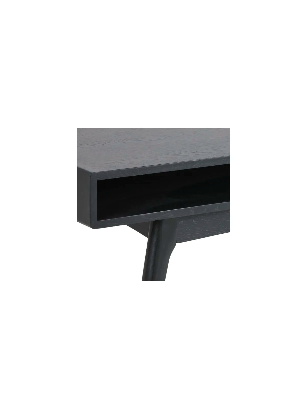 Marte Couchtisch Schwarz PU Lackiert Eiche Furnier