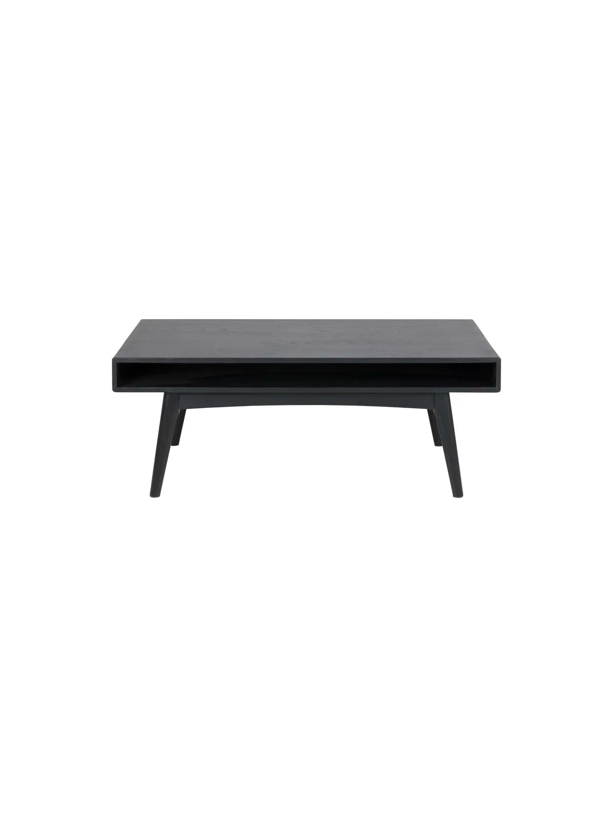 Marte Couchtisch Schwarz PU Lackiert Eiche Furnier