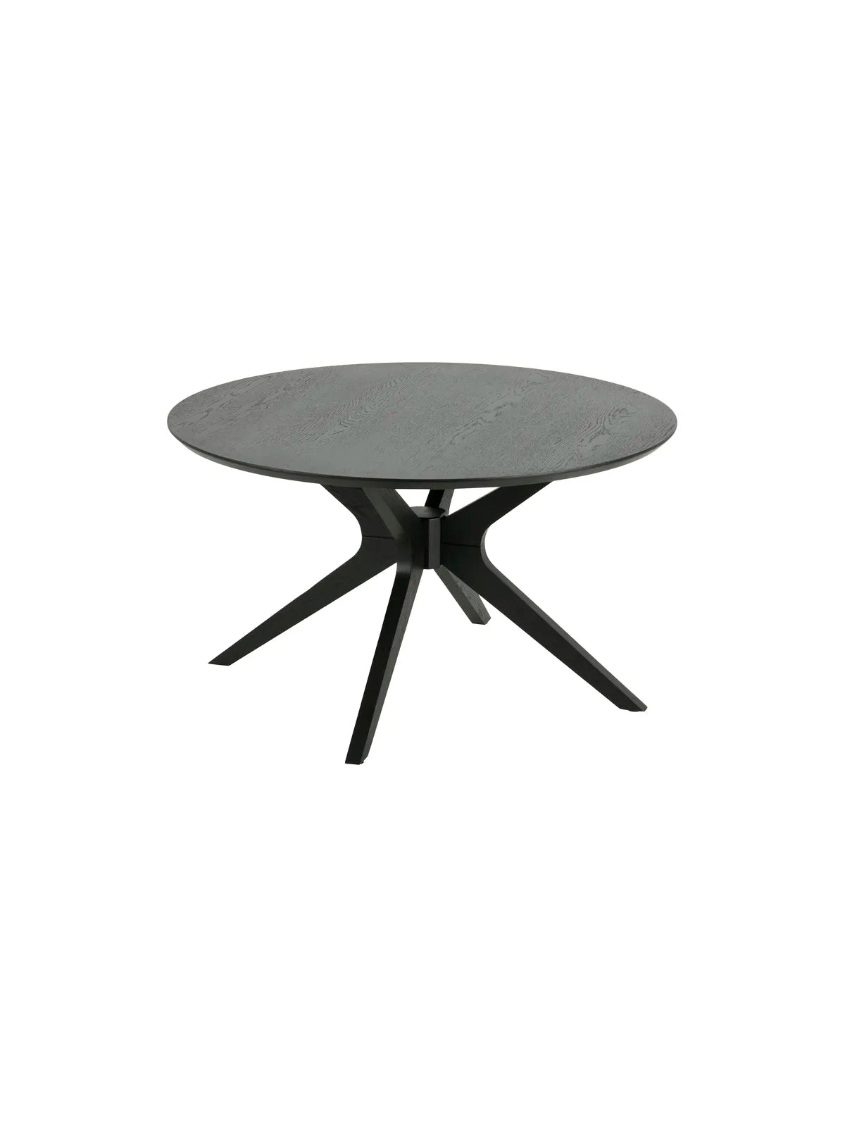 Duncan Couchtisch Matt Schwarz PU Lackiert Eiche Furnier