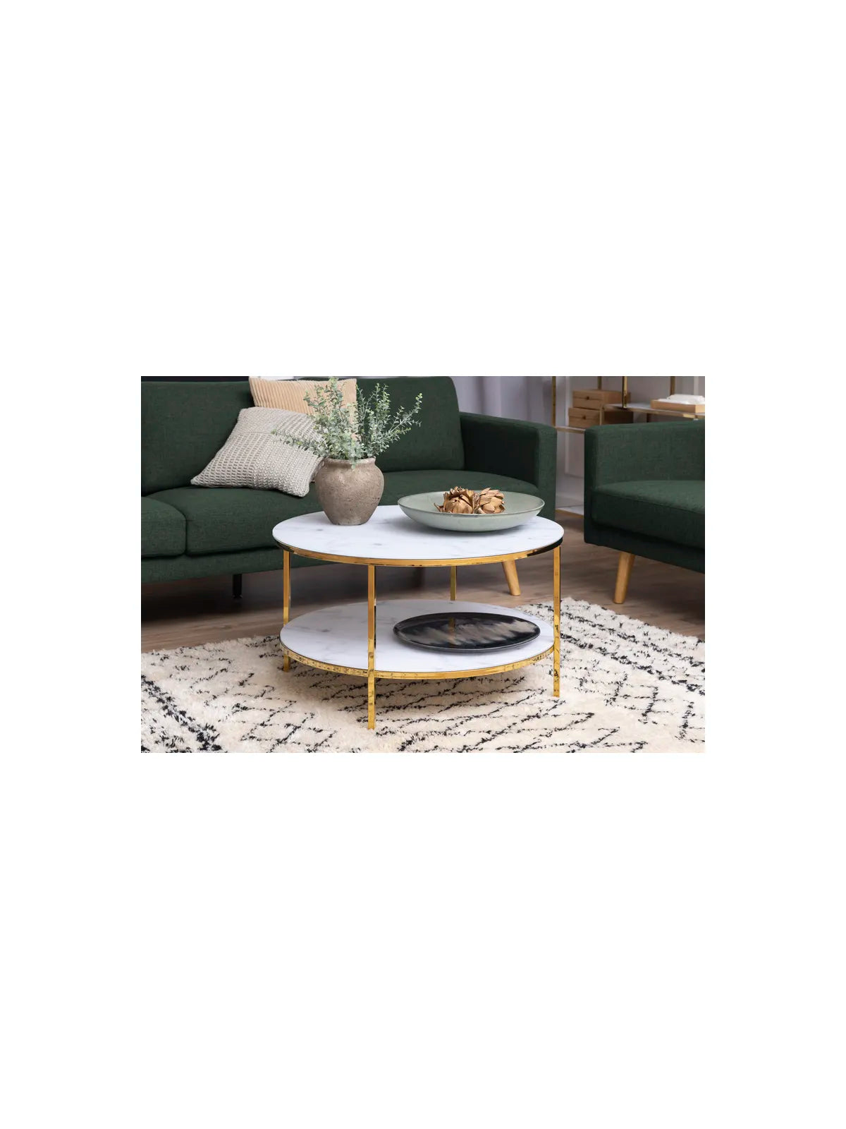 Alisma Marmor Couchtisch Marmor Weiss