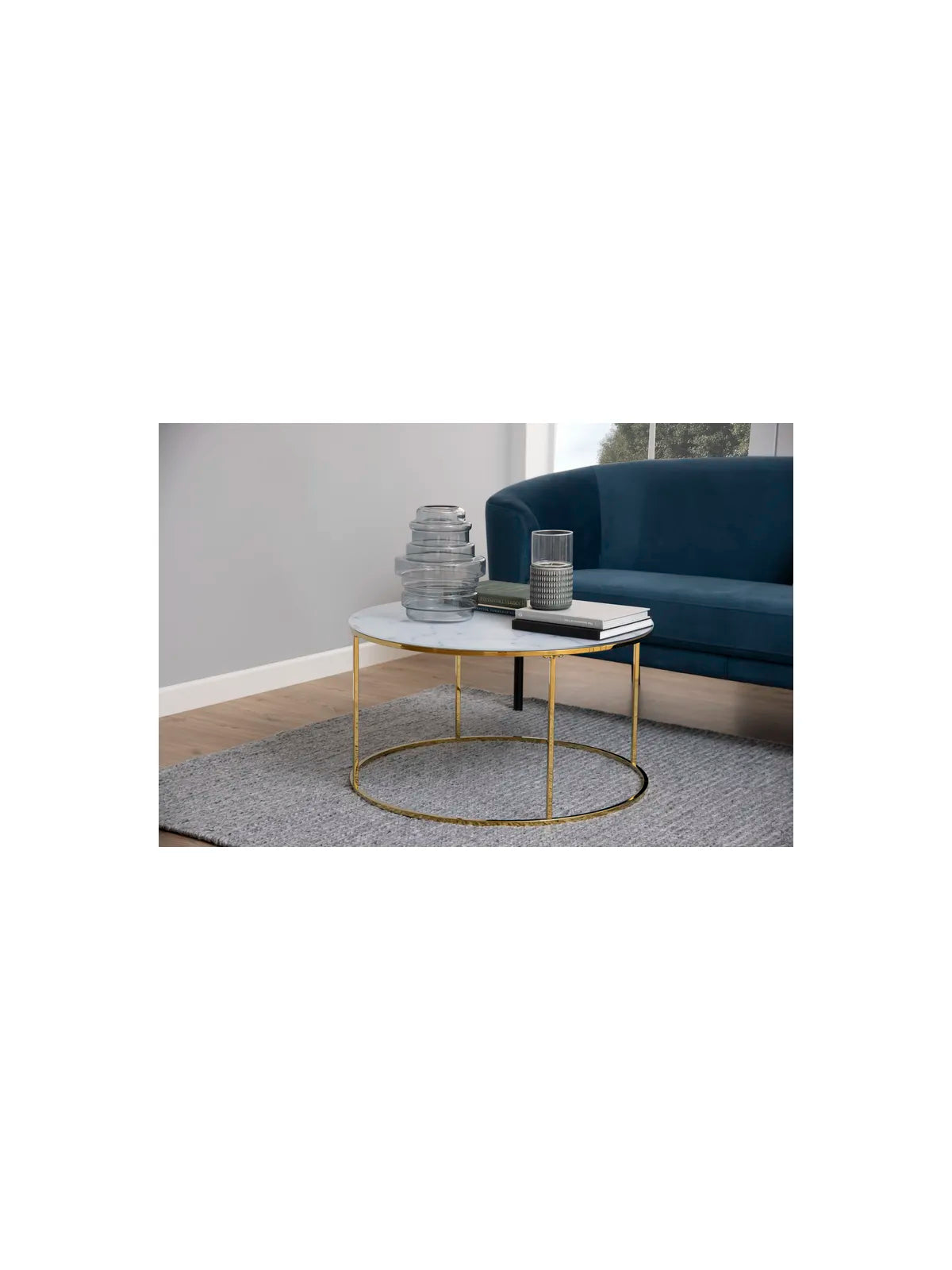 Bolton Couchtisch Marmor Weiss Rome