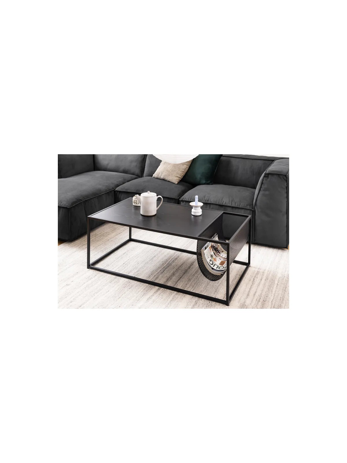 Melamin Couchtisch Seaford Schwarz
