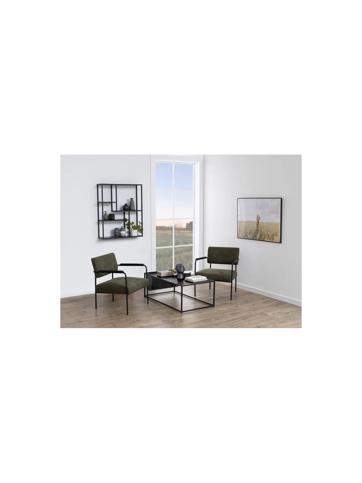 Melamin Couchtisch Seaford Schwarz