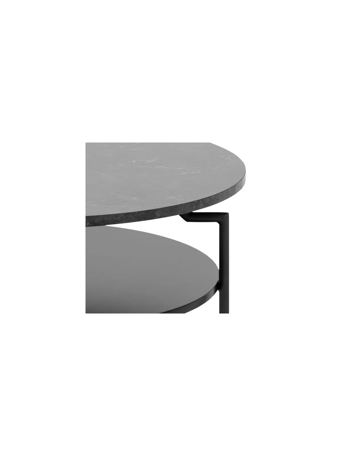 Goldington Couchtisch Marmor Schwarz Izmir Melamin