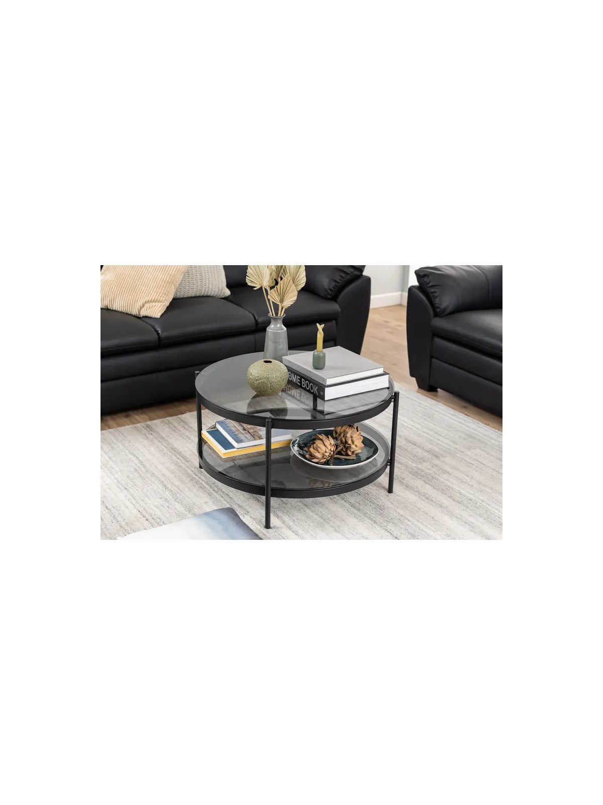 Bayonne Couchtisch Rauch Gehärtetet Glas