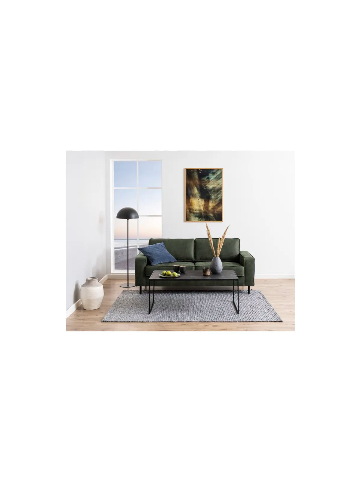 Infinity Couchtisch Izmir Matt Schwarz Rau Melamin