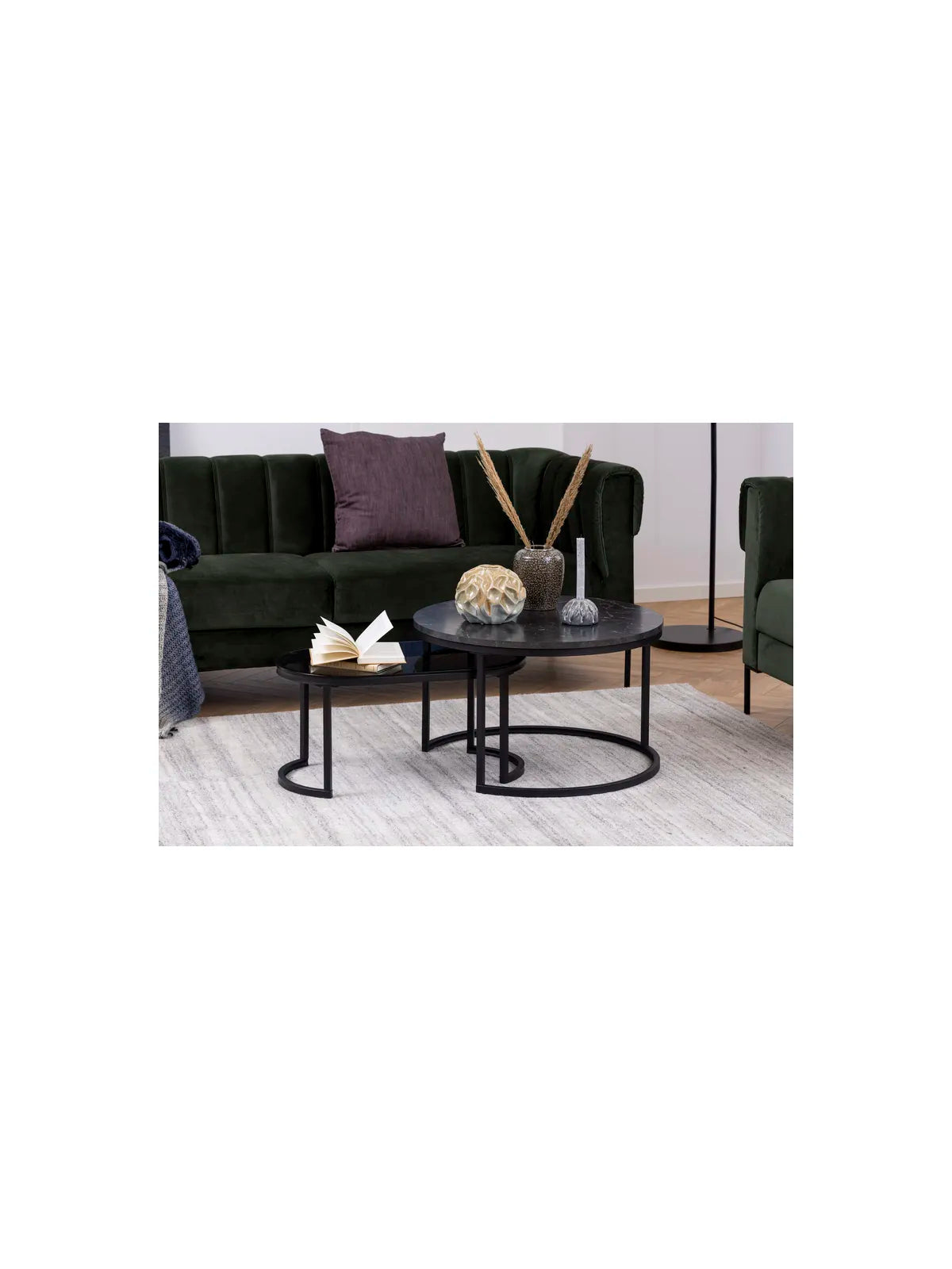 Melamin Couchtisch Spiro Schwarz