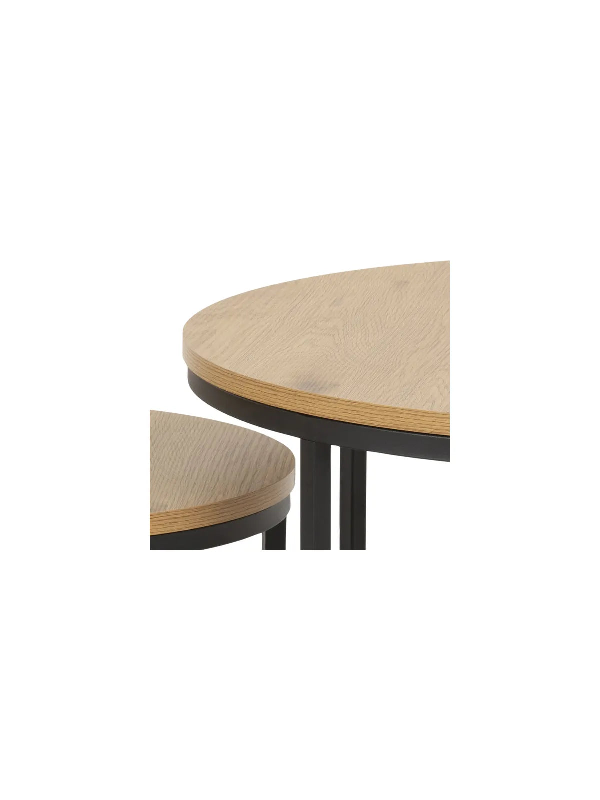 Runder Melamin Couchtisch Spiro Wildeiche