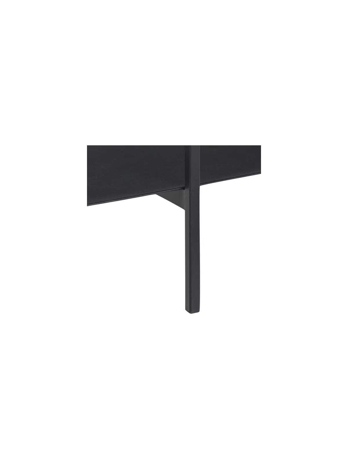 Angus Couchtisch Esche Schwarz Rau Melamin