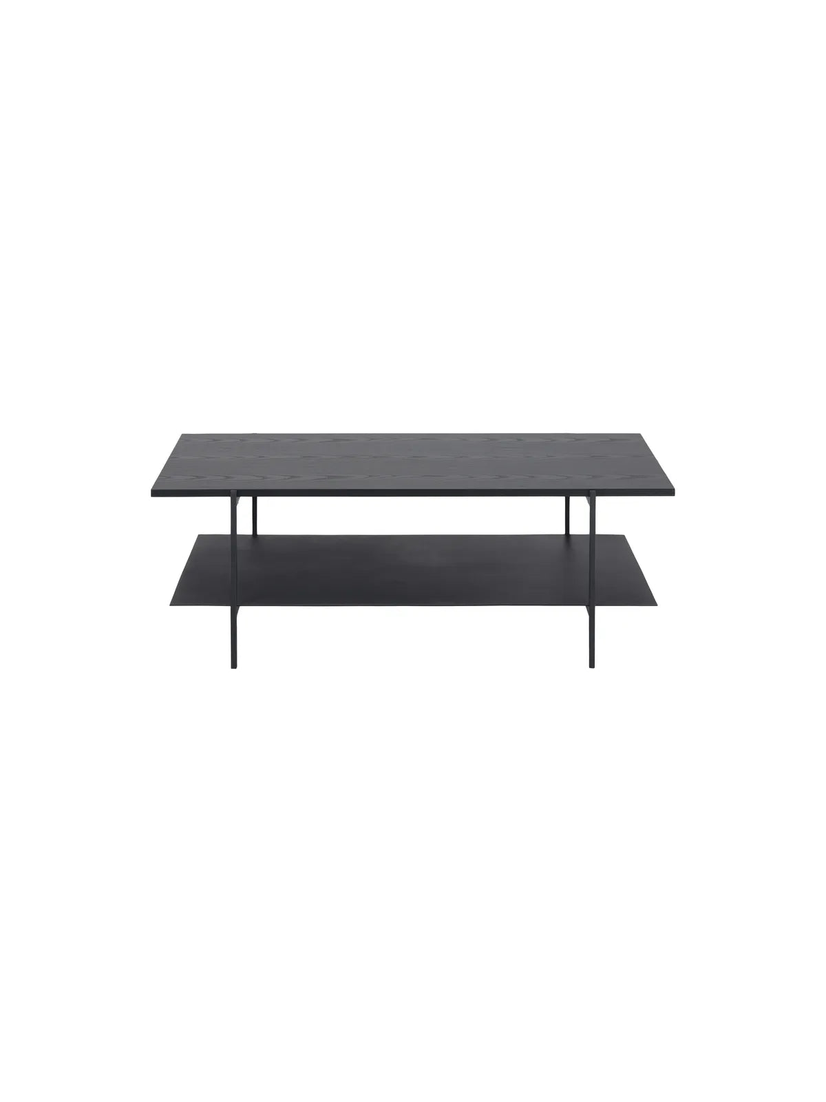 Angus Couchtisch Esche Schwarz Rau Melamin