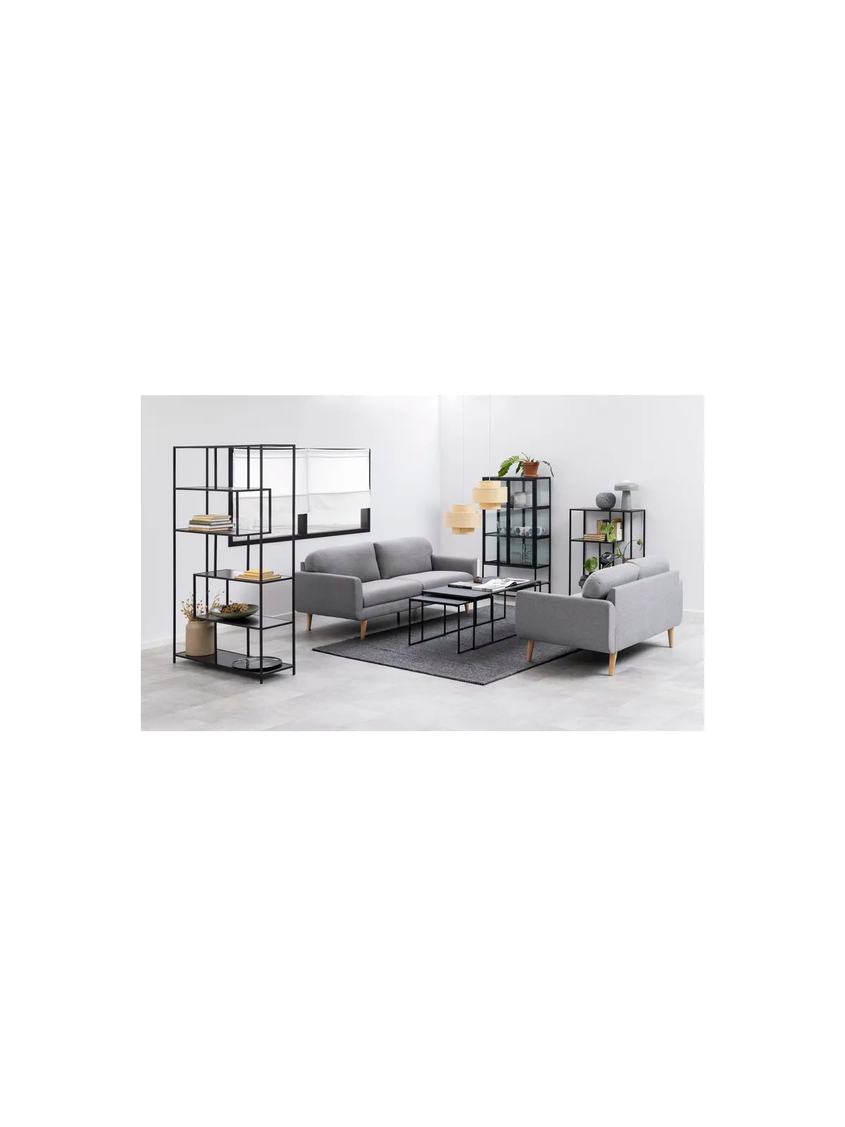 Infinity Couchtisch Izmir Matt Schwarz Rau Melamin