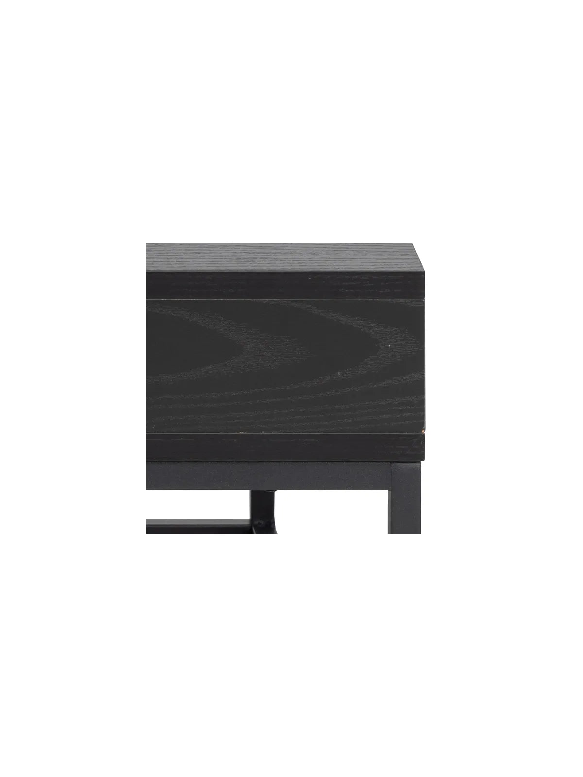 Melamin Couchtisch Willford – Esche schwarz rau Melamin, 80x80x40 cm