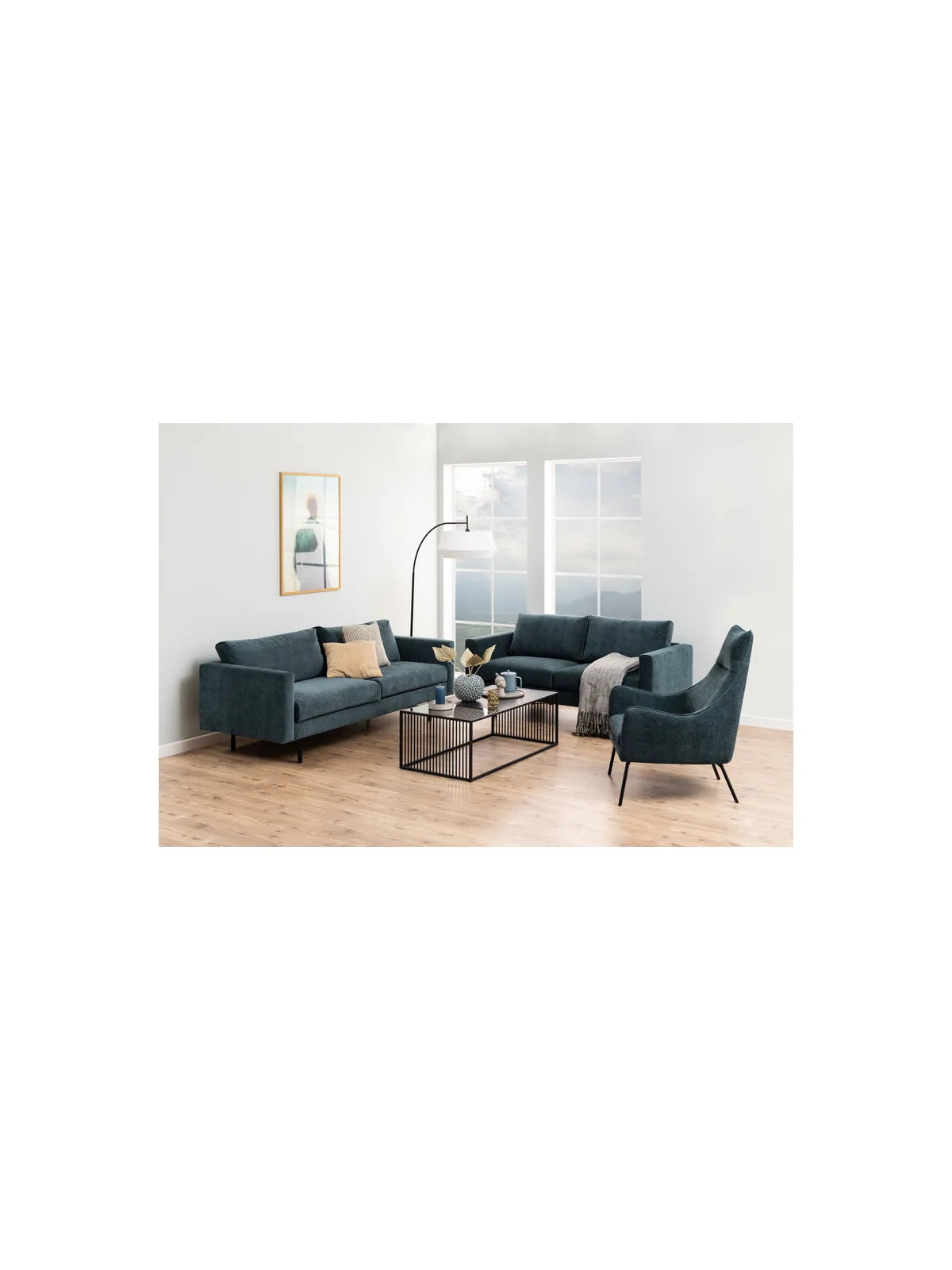 Melamin Couchtisch Strington Schwarz