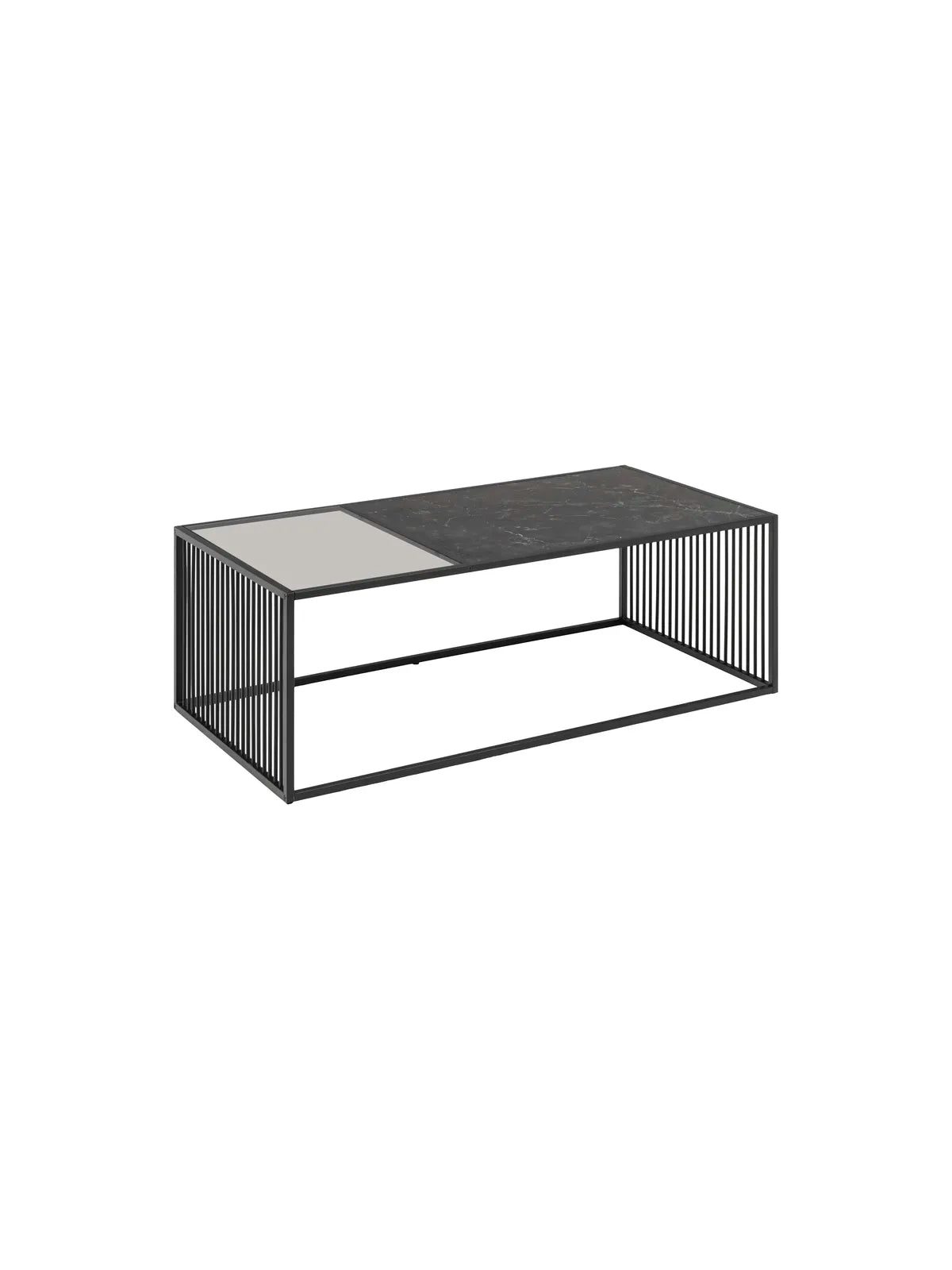 Melamin Couchtisch Strington Schwarz
