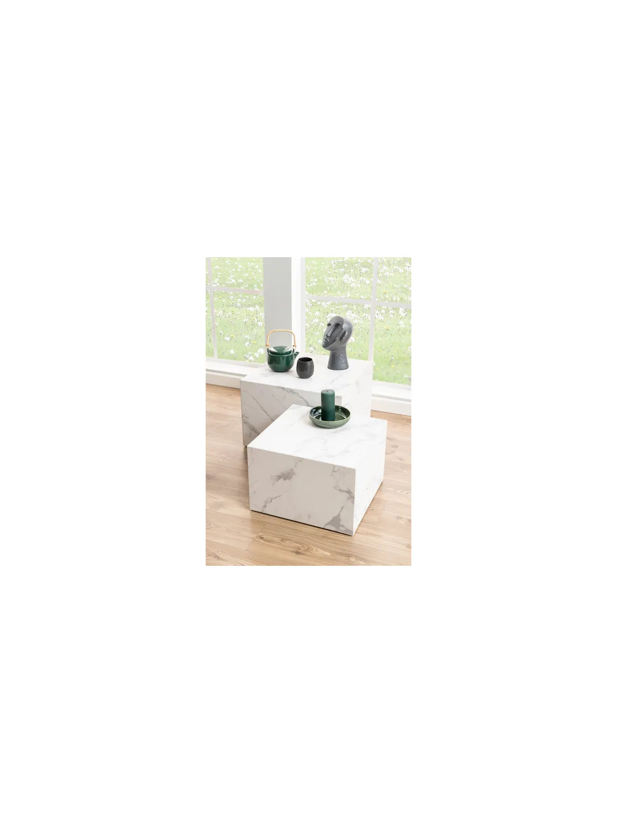 Dice Couchtisch Marmor Weiss Carrara Rau Papier