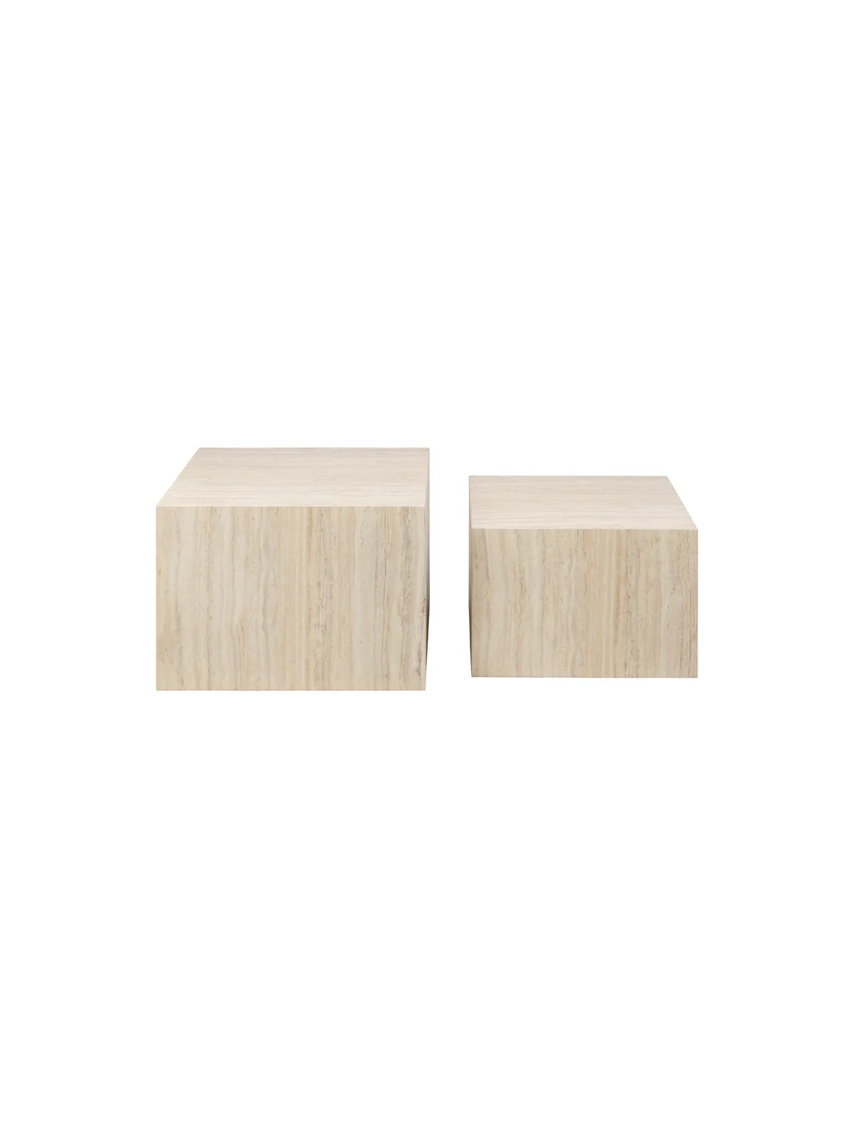 Dice Couchtisch Travertin Rau Papier