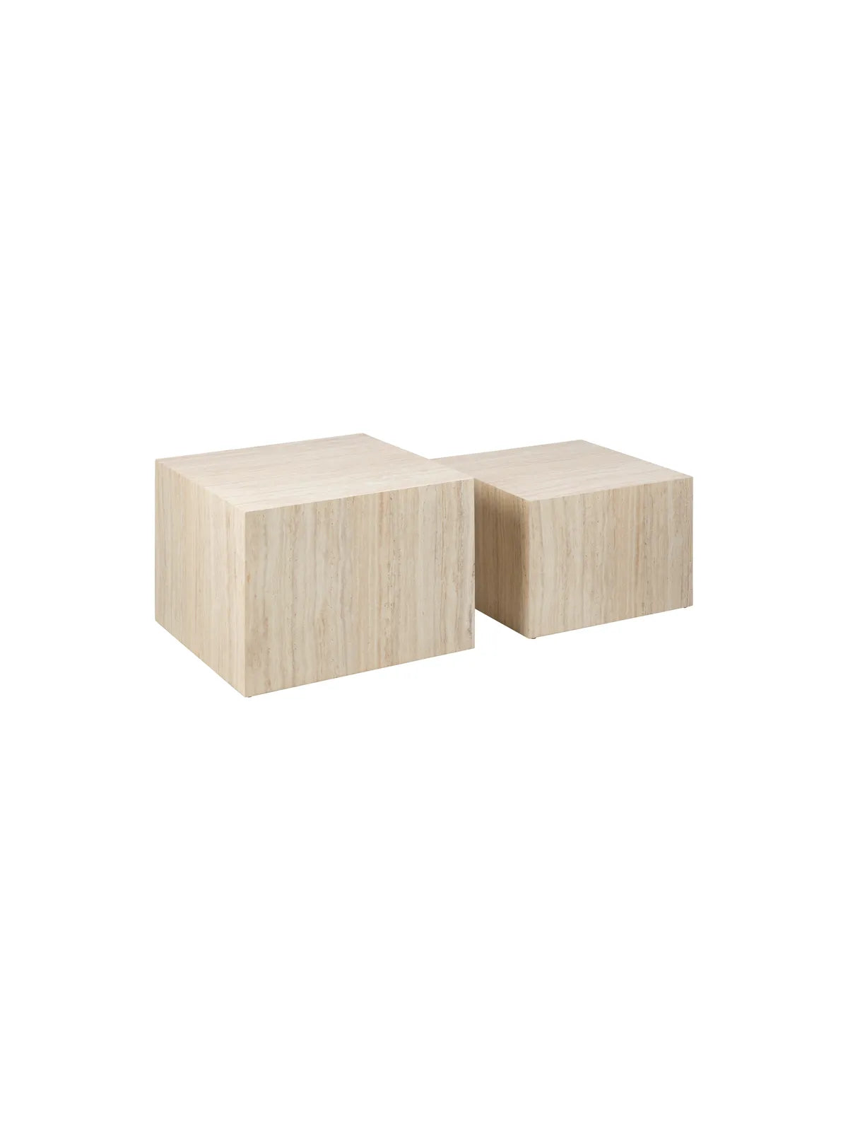 Dice Couchtisch Travertin Rau Papier
