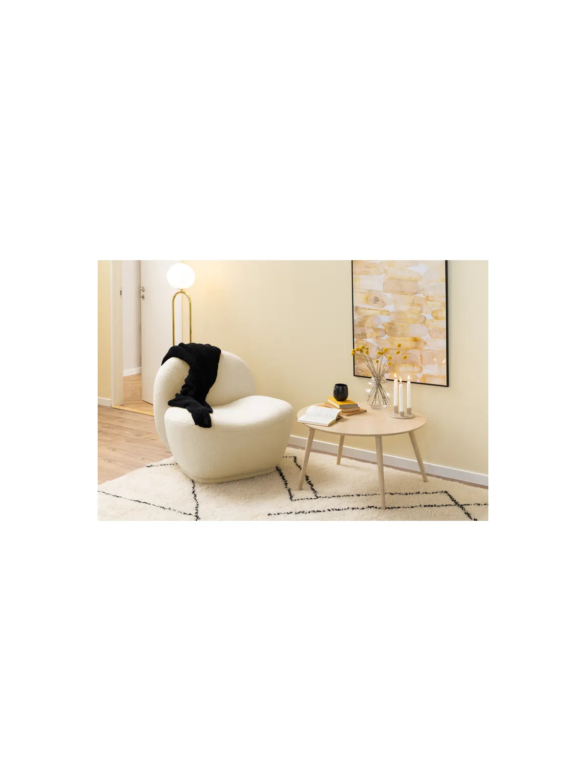 Runder Bambus Couchtisch Roslin Bambus
