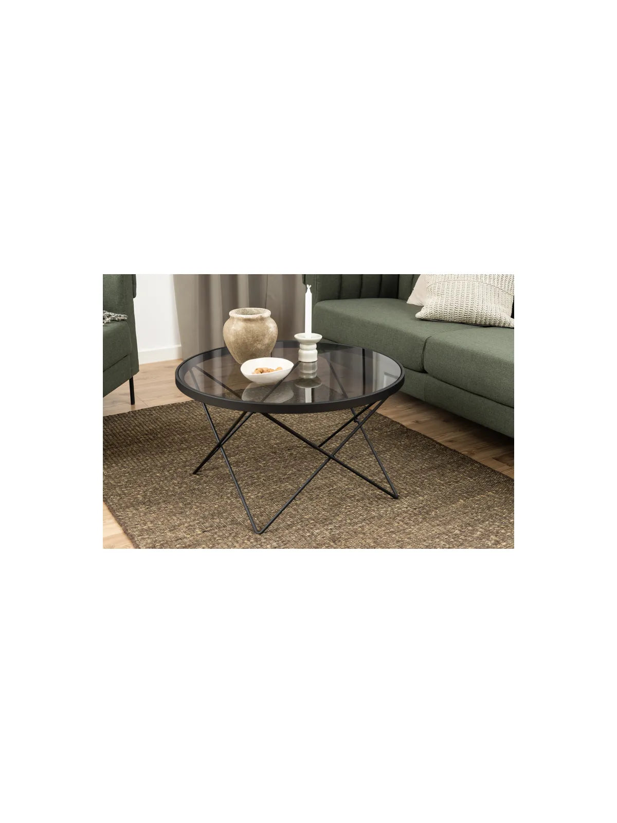 Cuxton Couchtisch Rauch Gehärtetet Glas