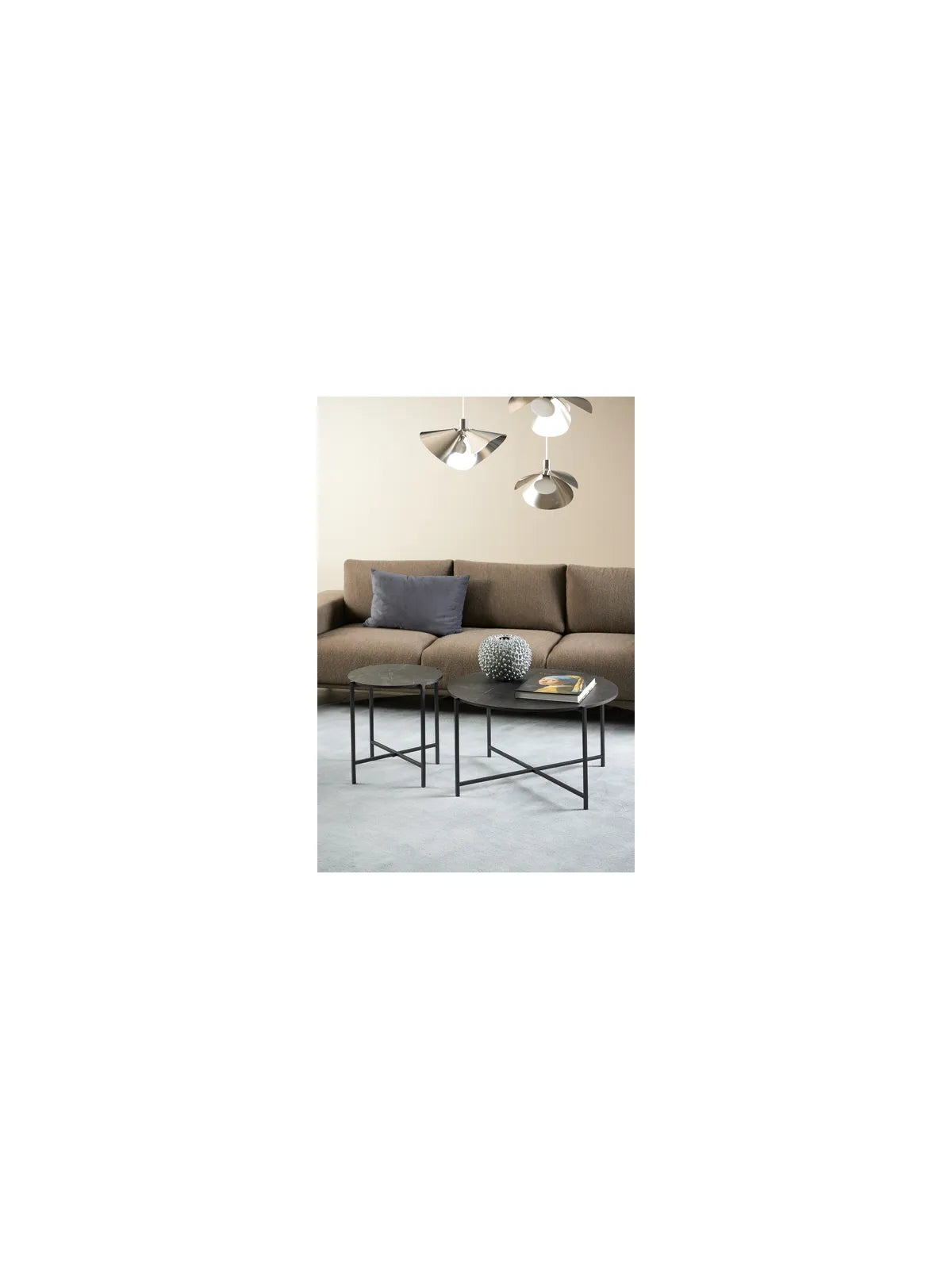Lamoine Couchtisch Izmir Matt Schwarz Rau Melamin