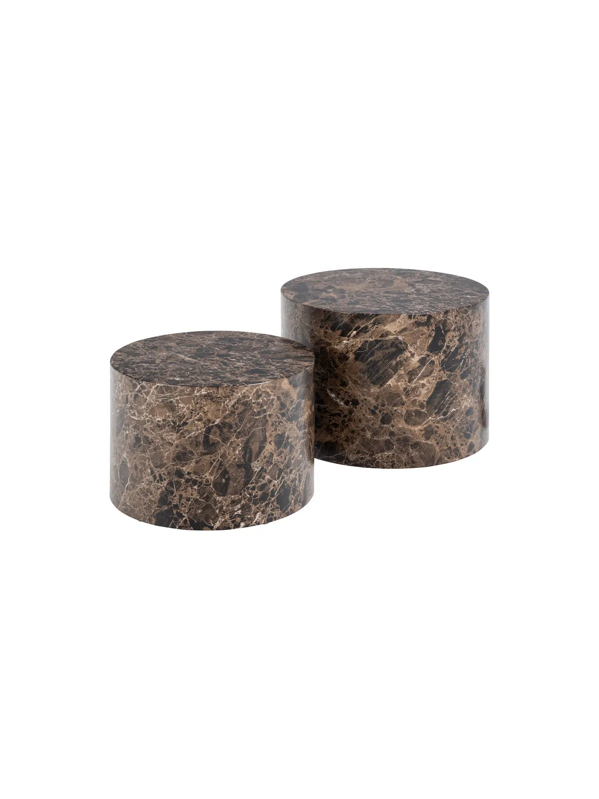 Dice Couchtisch Braun Marmor Delhi Rau Papier