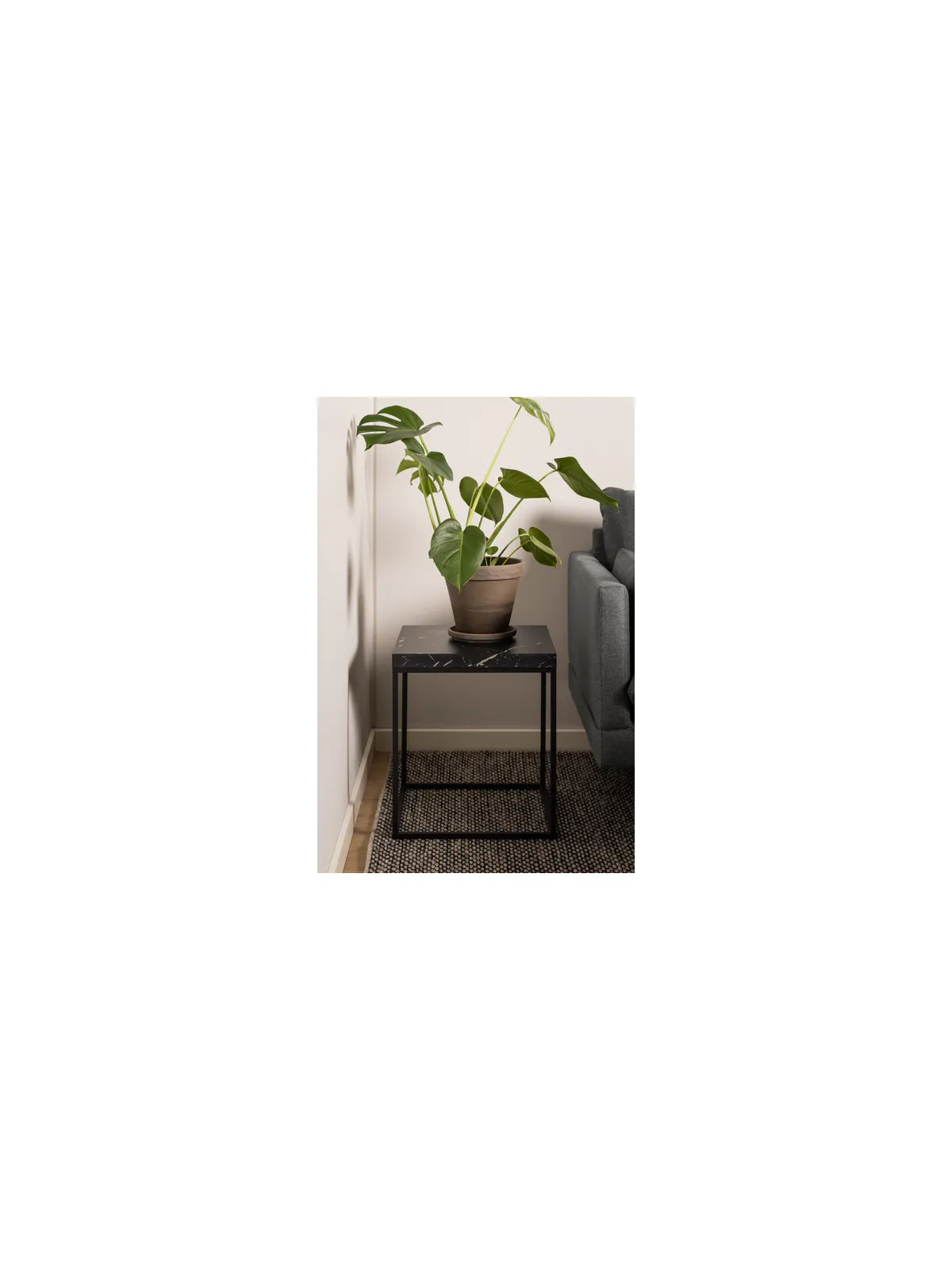 Barossa Couchtisch Marmor Schwarz Marquina Rau Melamin