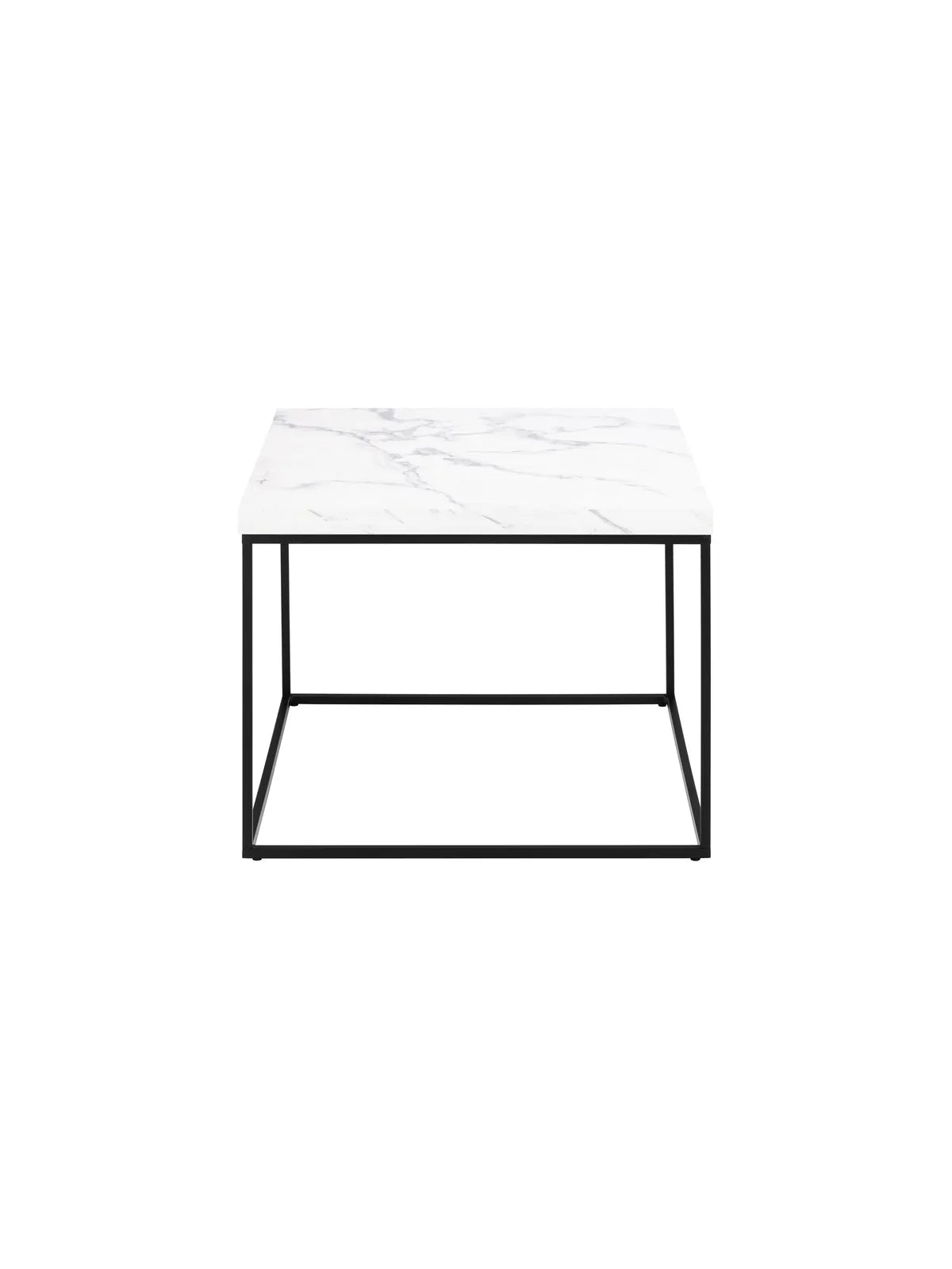 Barossa Couchtisch Marmor Weiss Carrara Rau Melamin