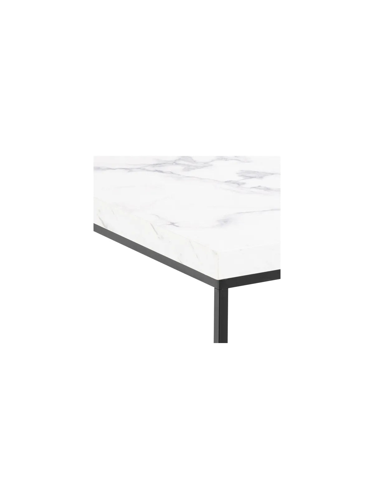 Barossa Couchtisch Marmor Weiss Carrara Rau Melamin