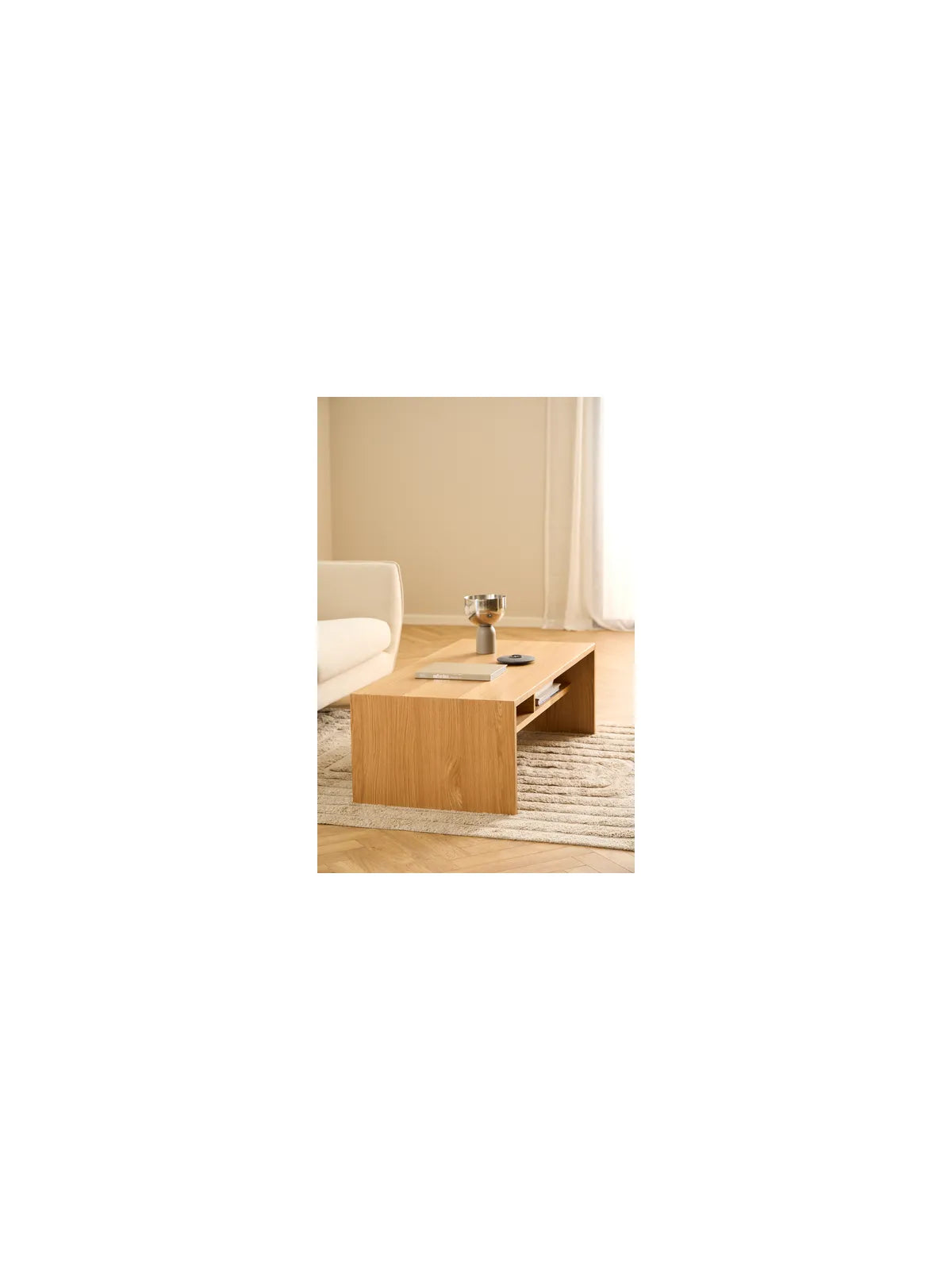 Arlon Couchtisch Eiche PU Lackiert Furnier