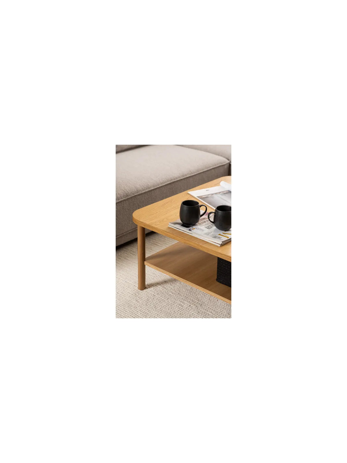 Banbury Couchtisch Eiche PU Lackiert Furnier