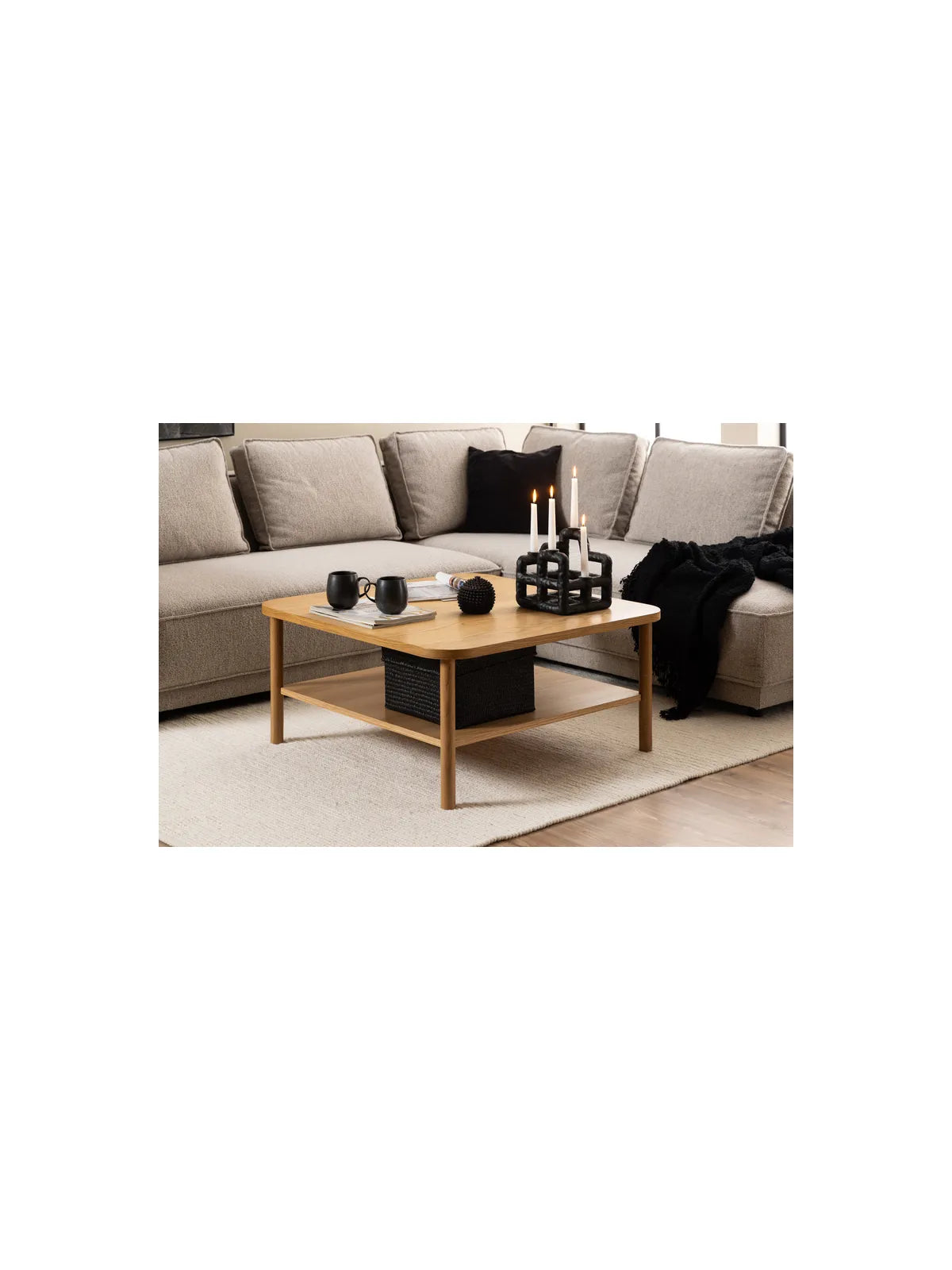 Banbury Couchtisch Eiche PU Lackiert Furnier