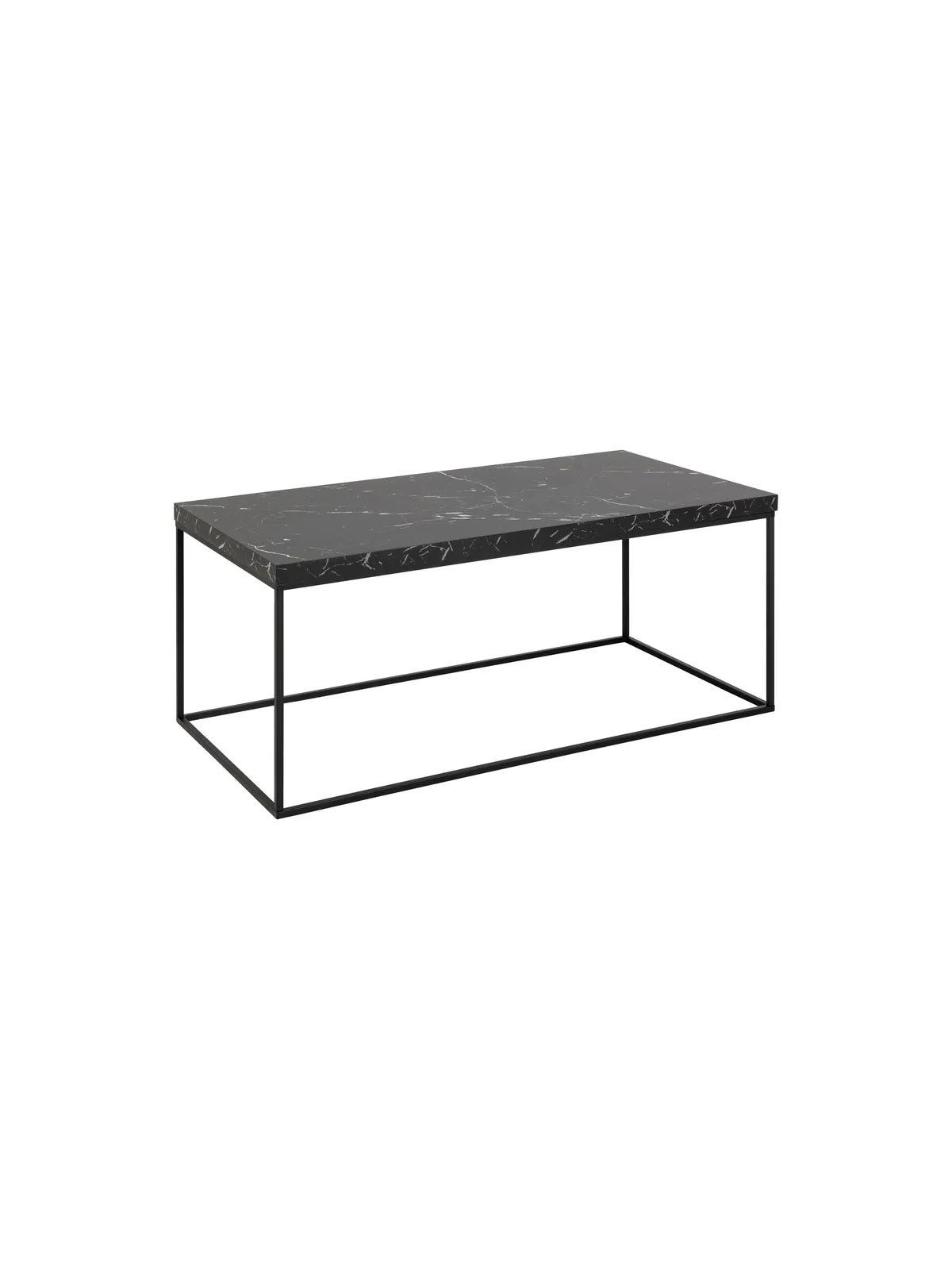 Barossa Couchtisch Marmor Schwarz Marquina Rau Melamin