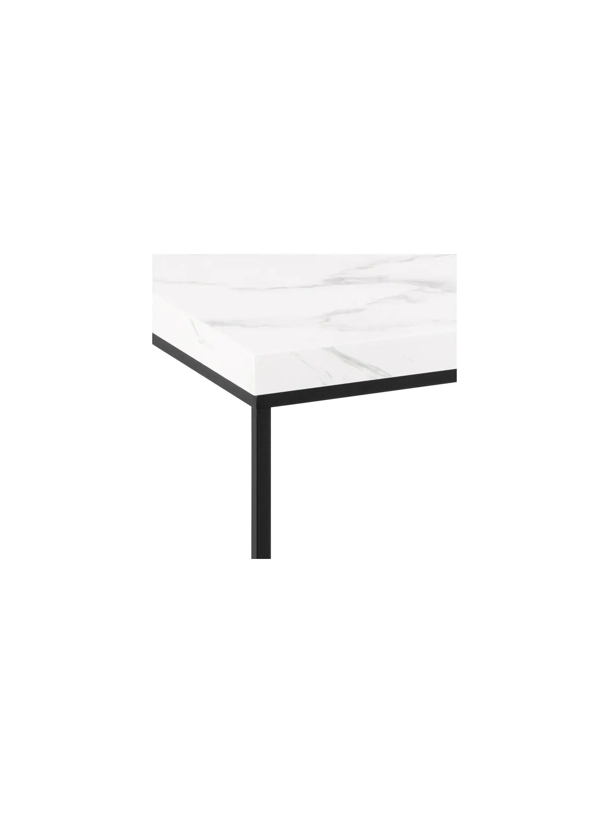 Barossa Couchtisch Marmor Weiss Carrara Rau Melamin