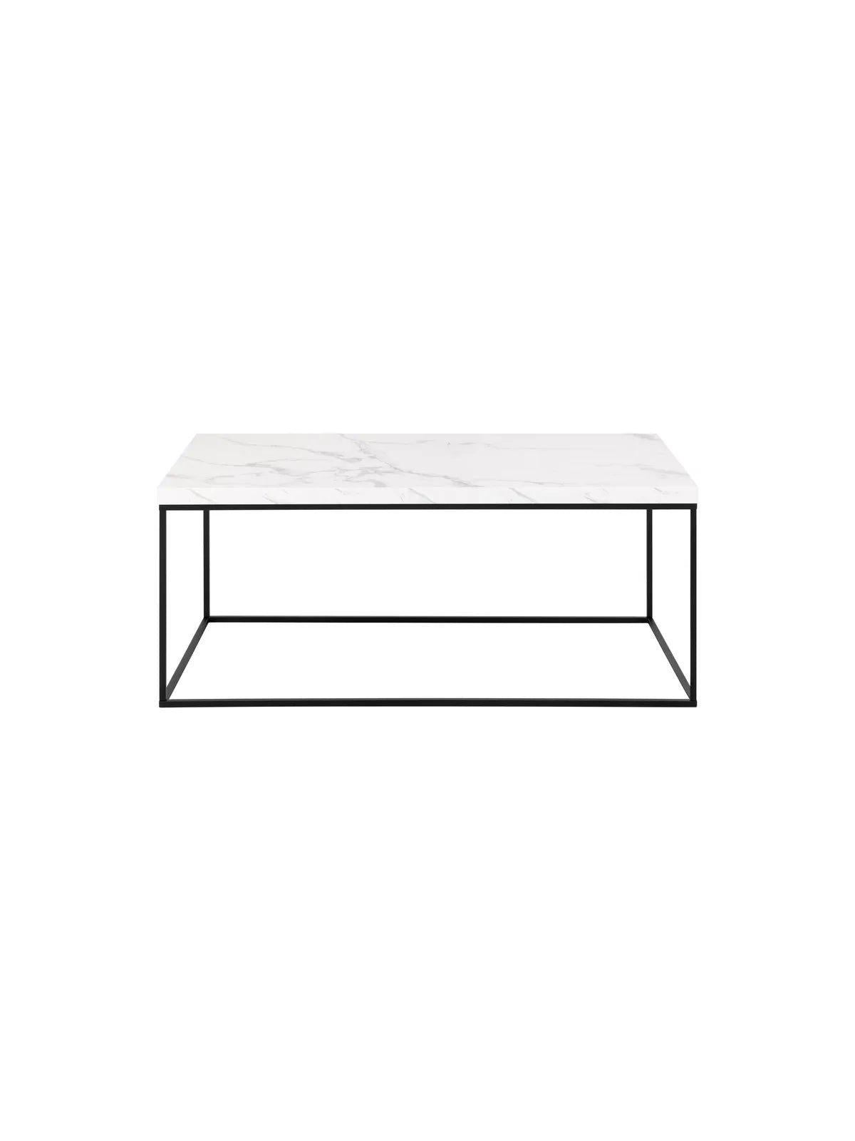 Barossa Couchtisch Marmor Weiss Carrara Rau Melamin
