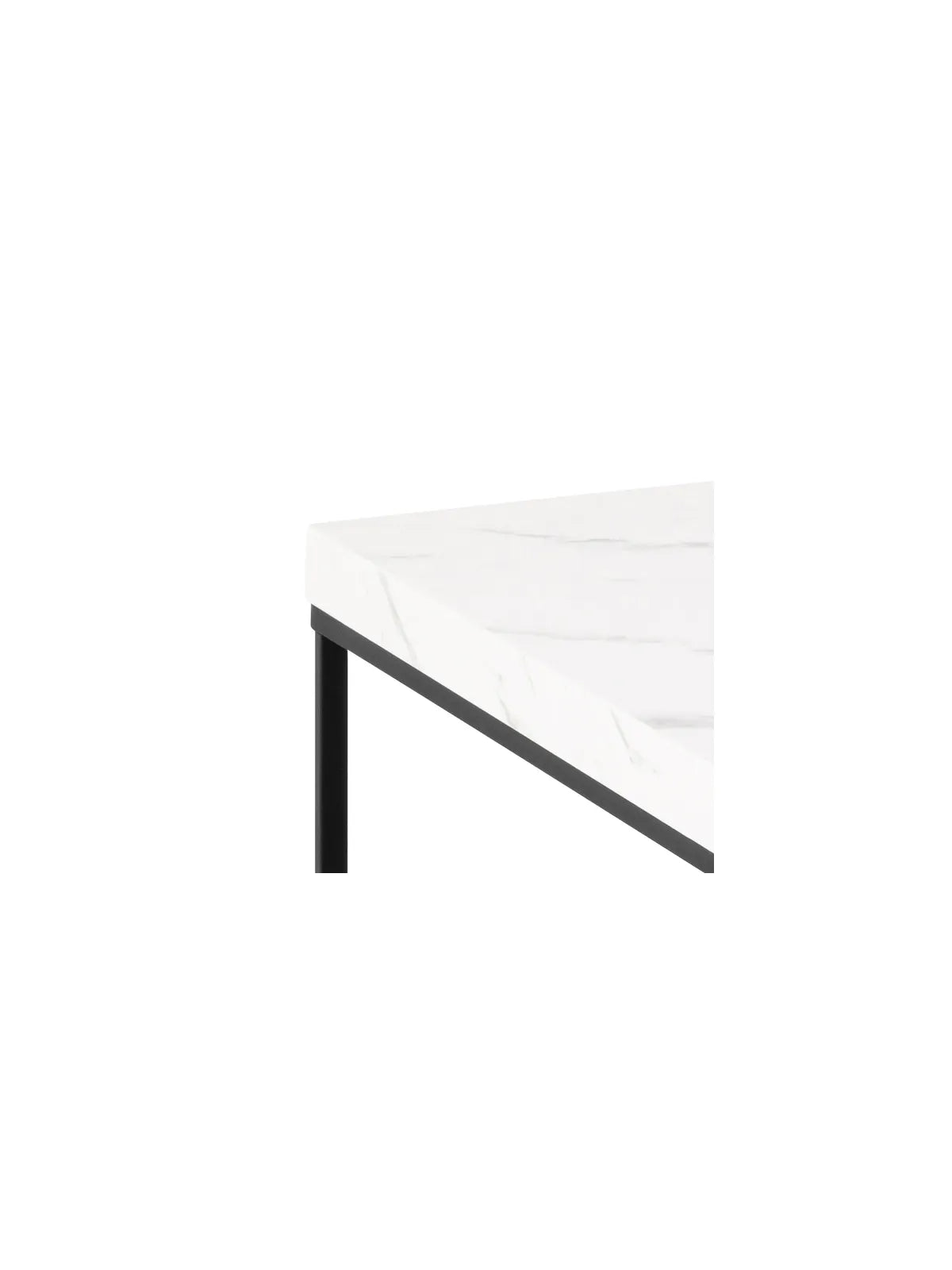 Barossa Couchtisch Marmor Weiss Carrara Rau Melamin
