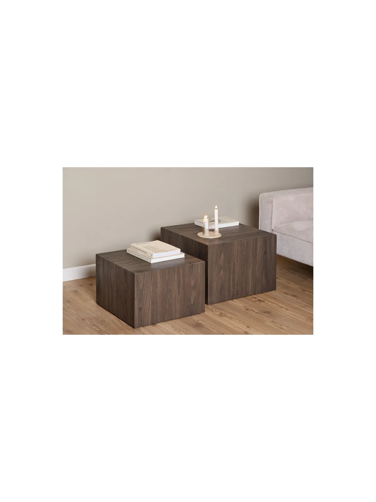Dice Couchtisch Esche Rauch Rau Papier
