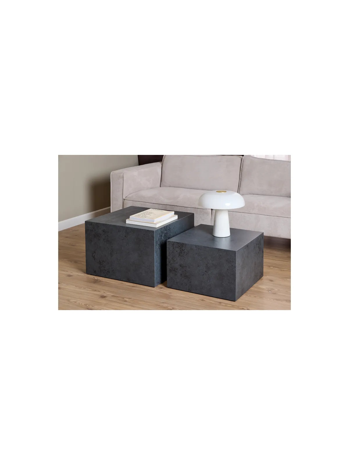 Dice Couchtisch Schwartz Ocean Rau Papier