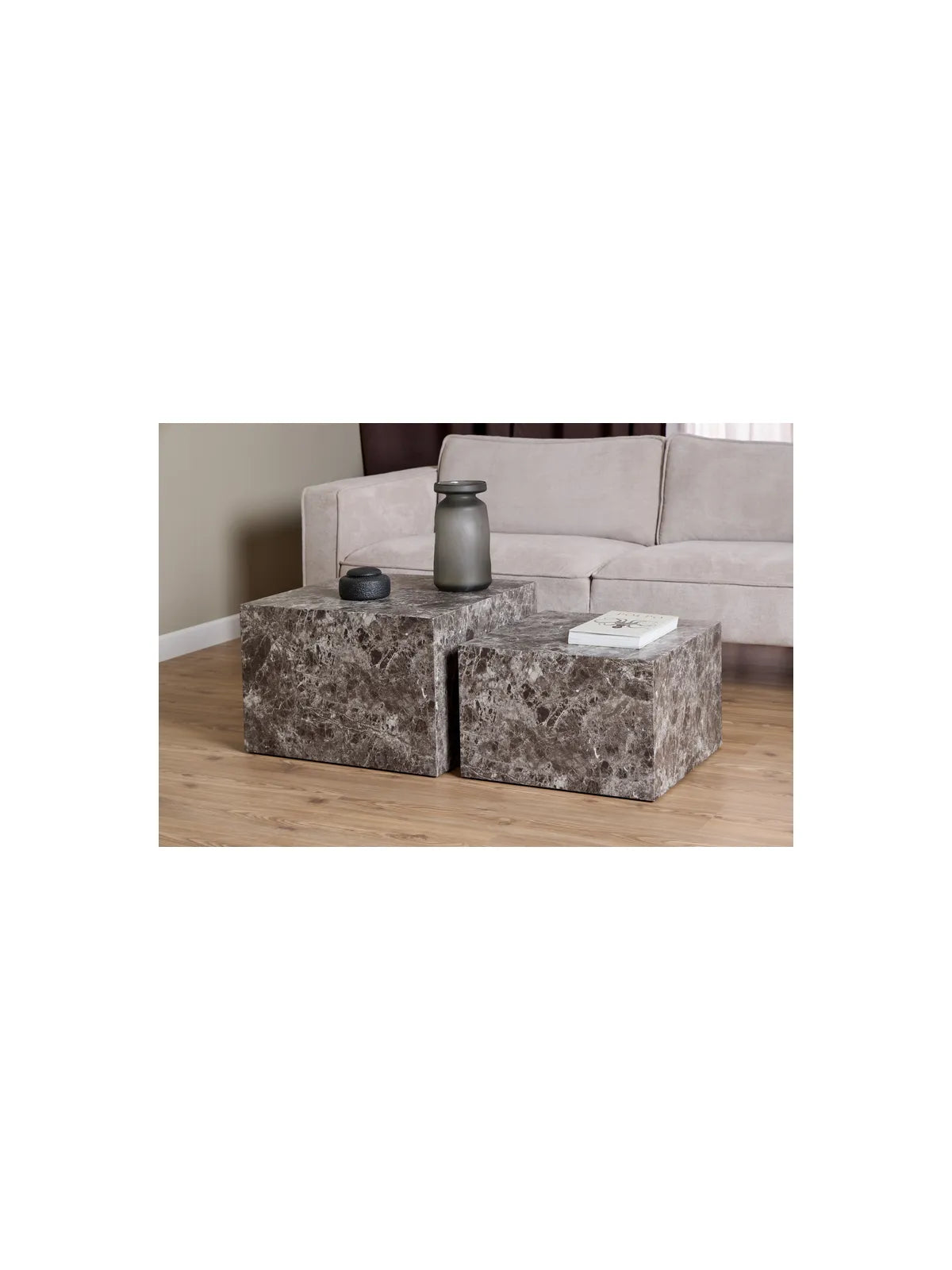 Dice Couchtisch Hellbraune Emperador Rau Papier