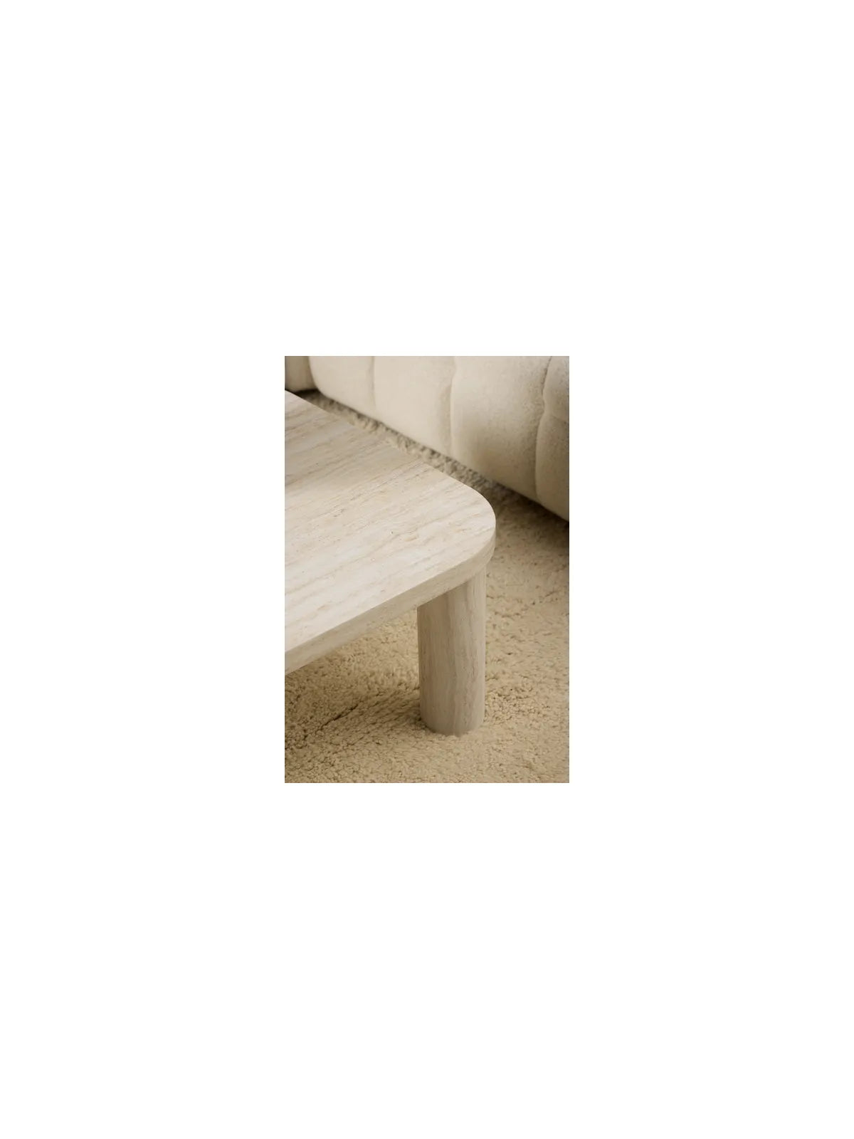 Holz Couchtisch Solano Rau Papier